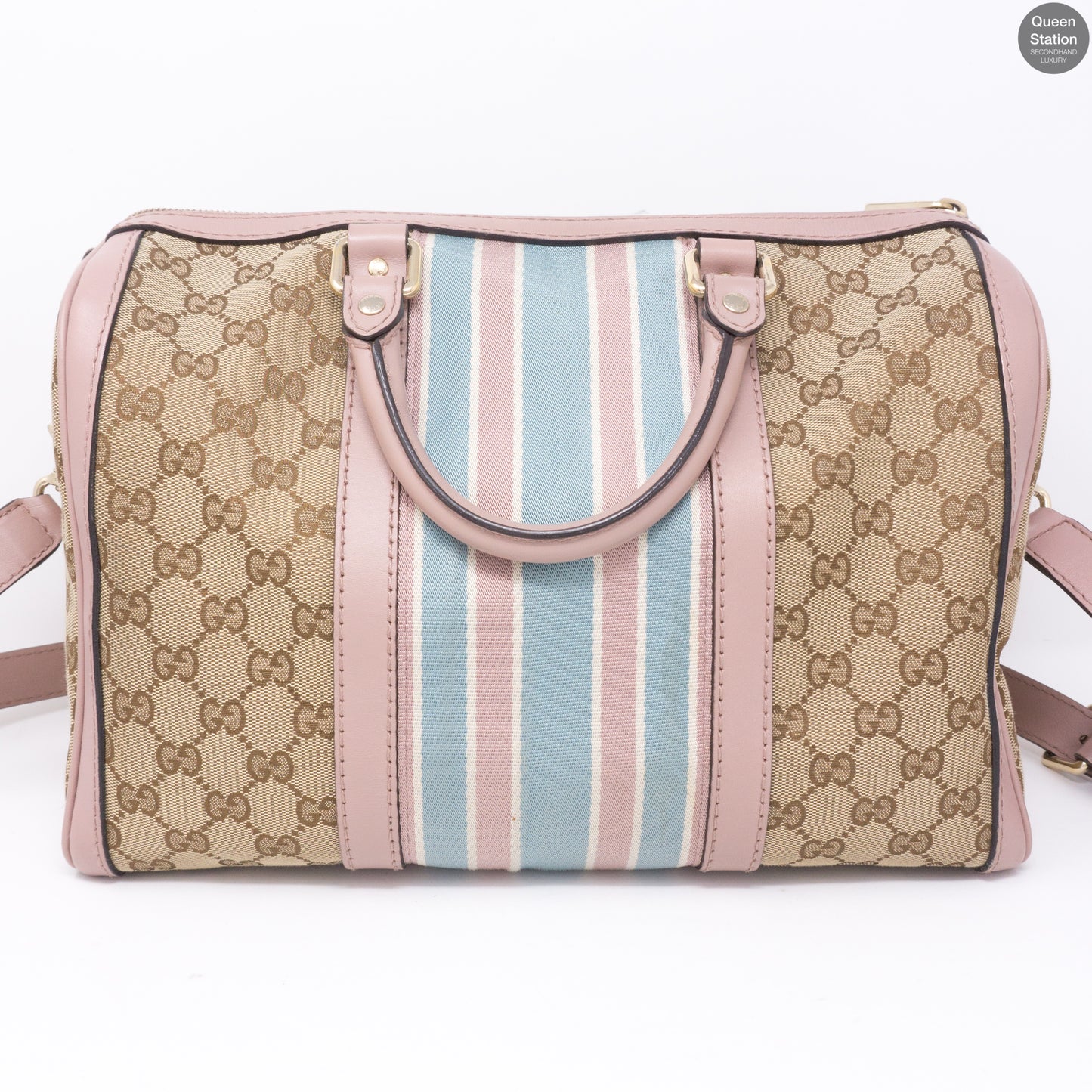 Boston Bag Shoulder Strap Pink Monogram