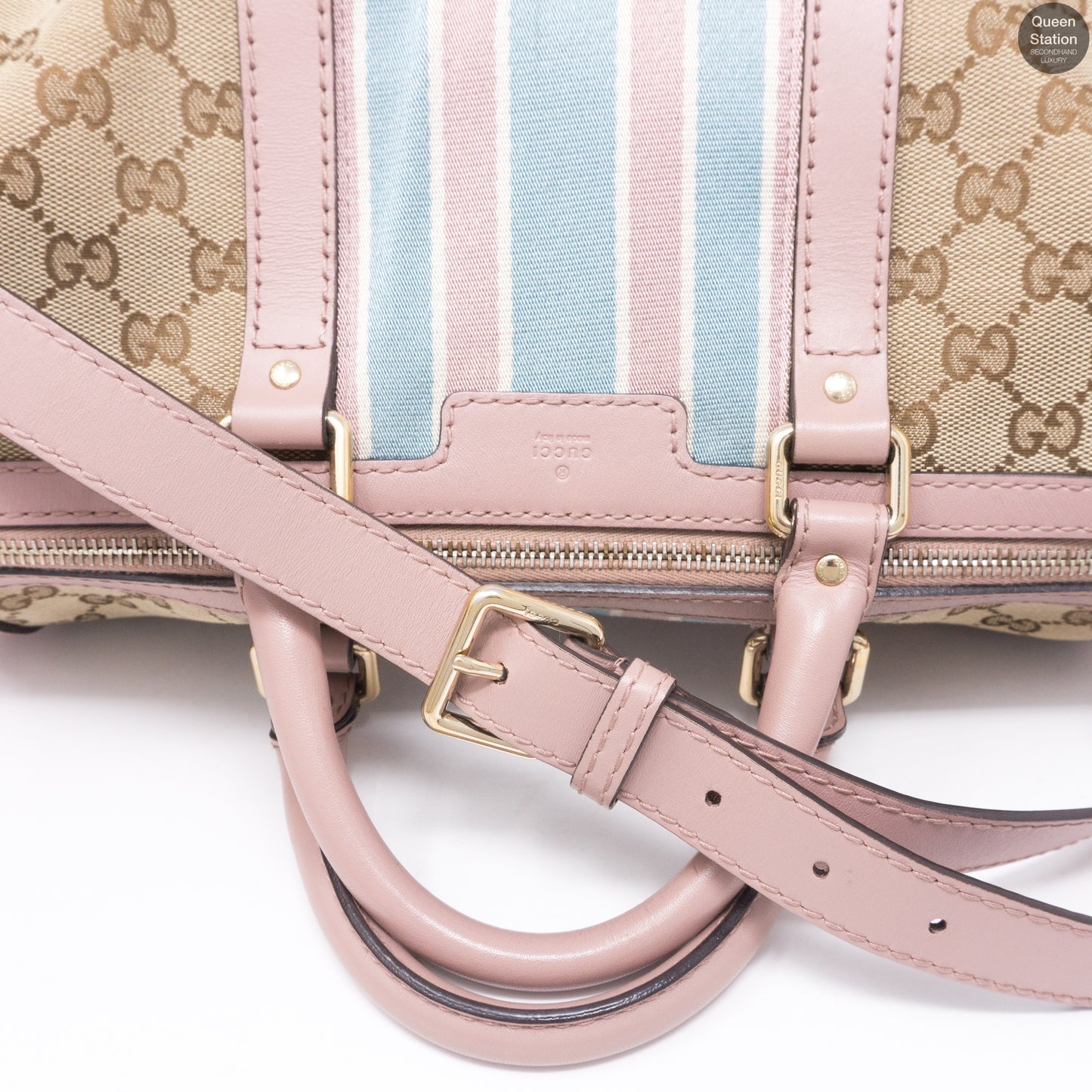 Boston Bag Shoulder Strap Pink Monogram