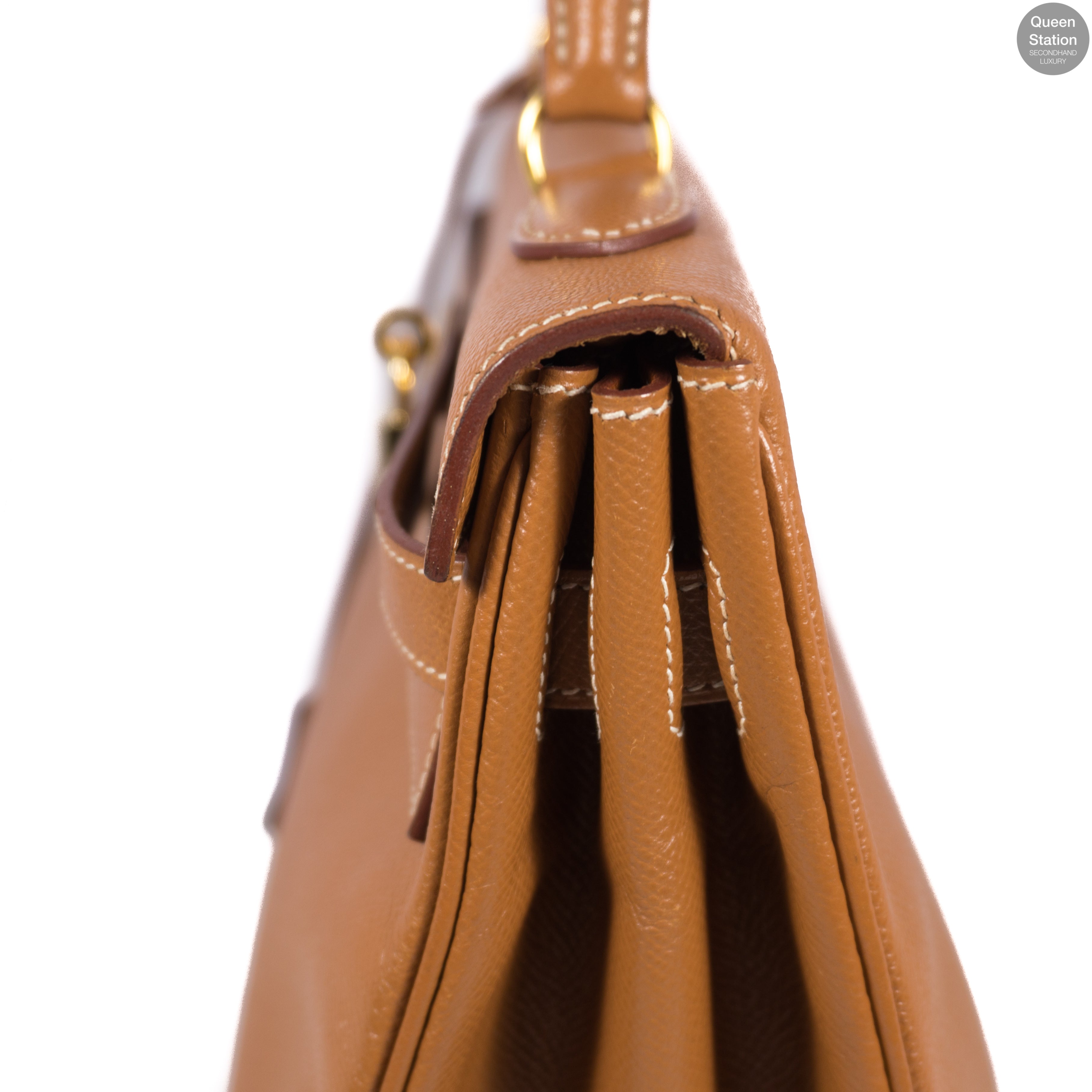 Kelly 35 Gold Leather GHW