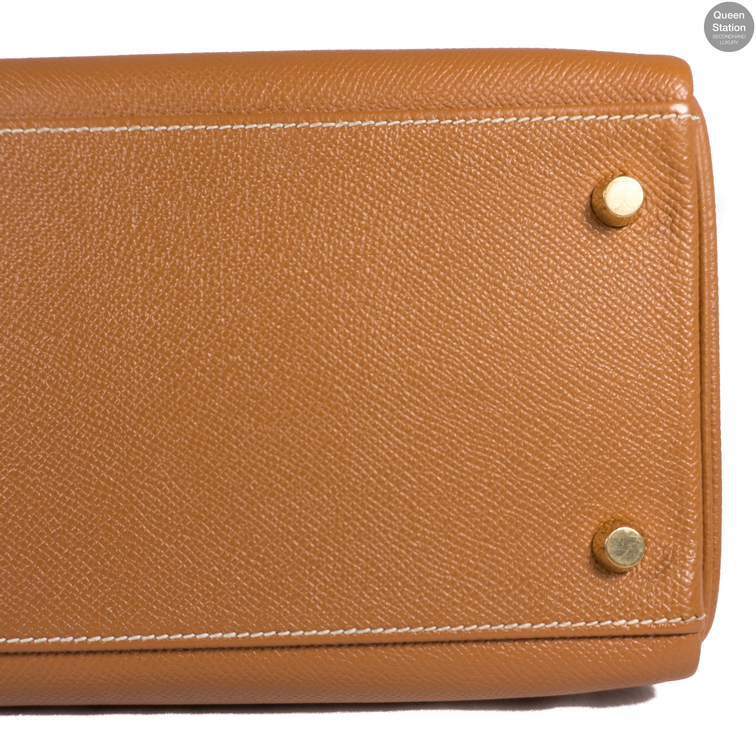 Kelly 35 Gold Leather GHW