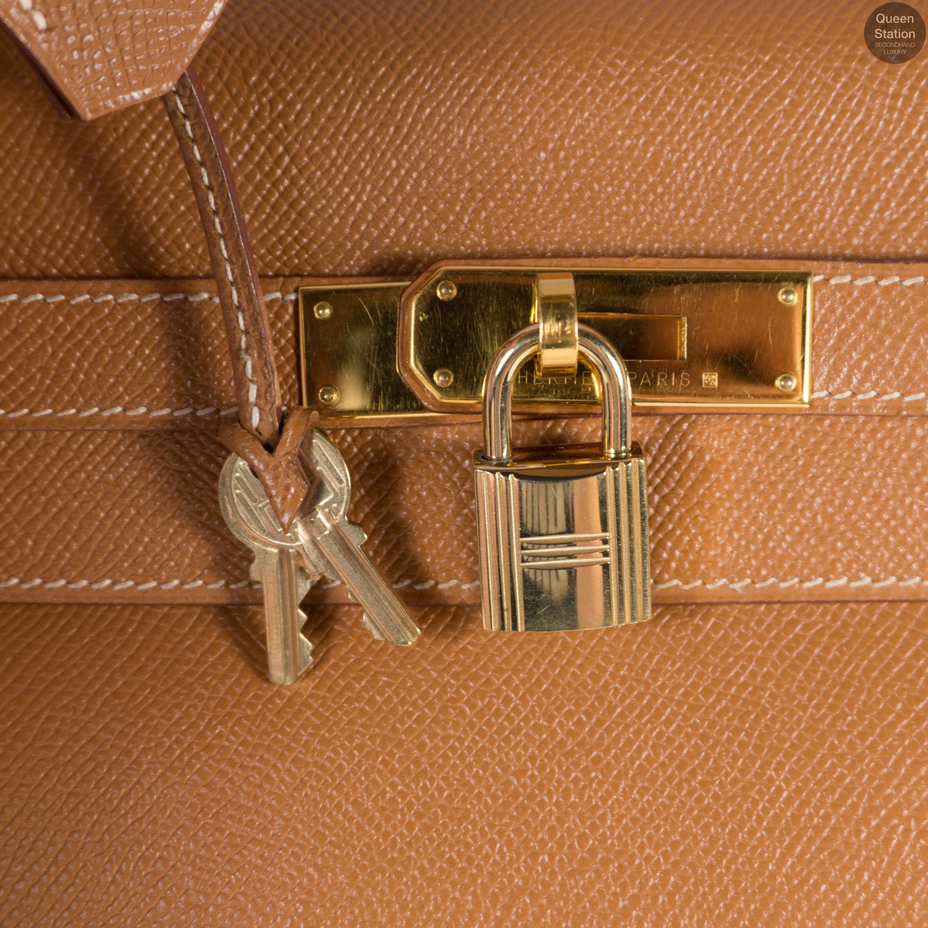 Kelly 35 Gold Leather GHW