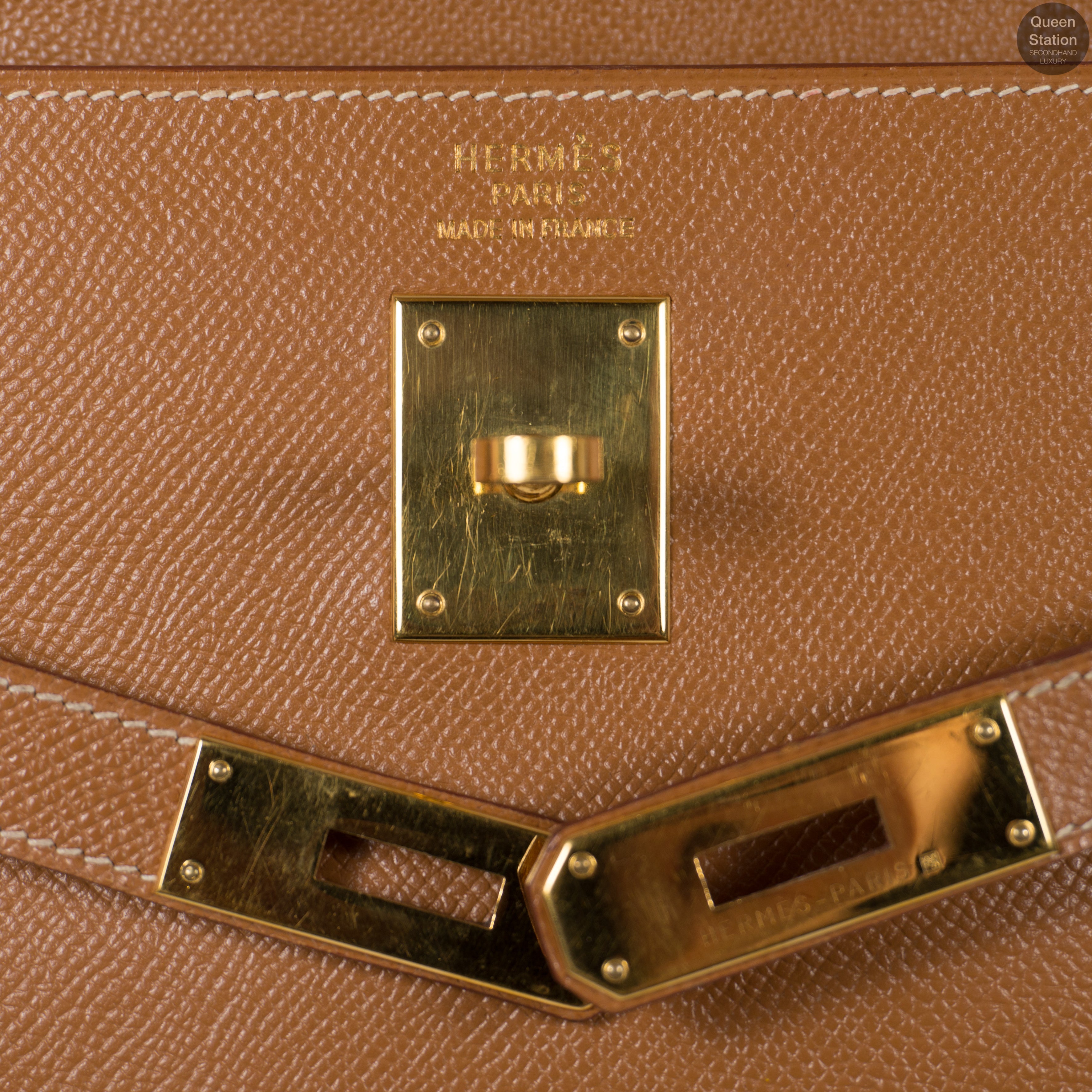 Kelly 35 Gold Leather GHW