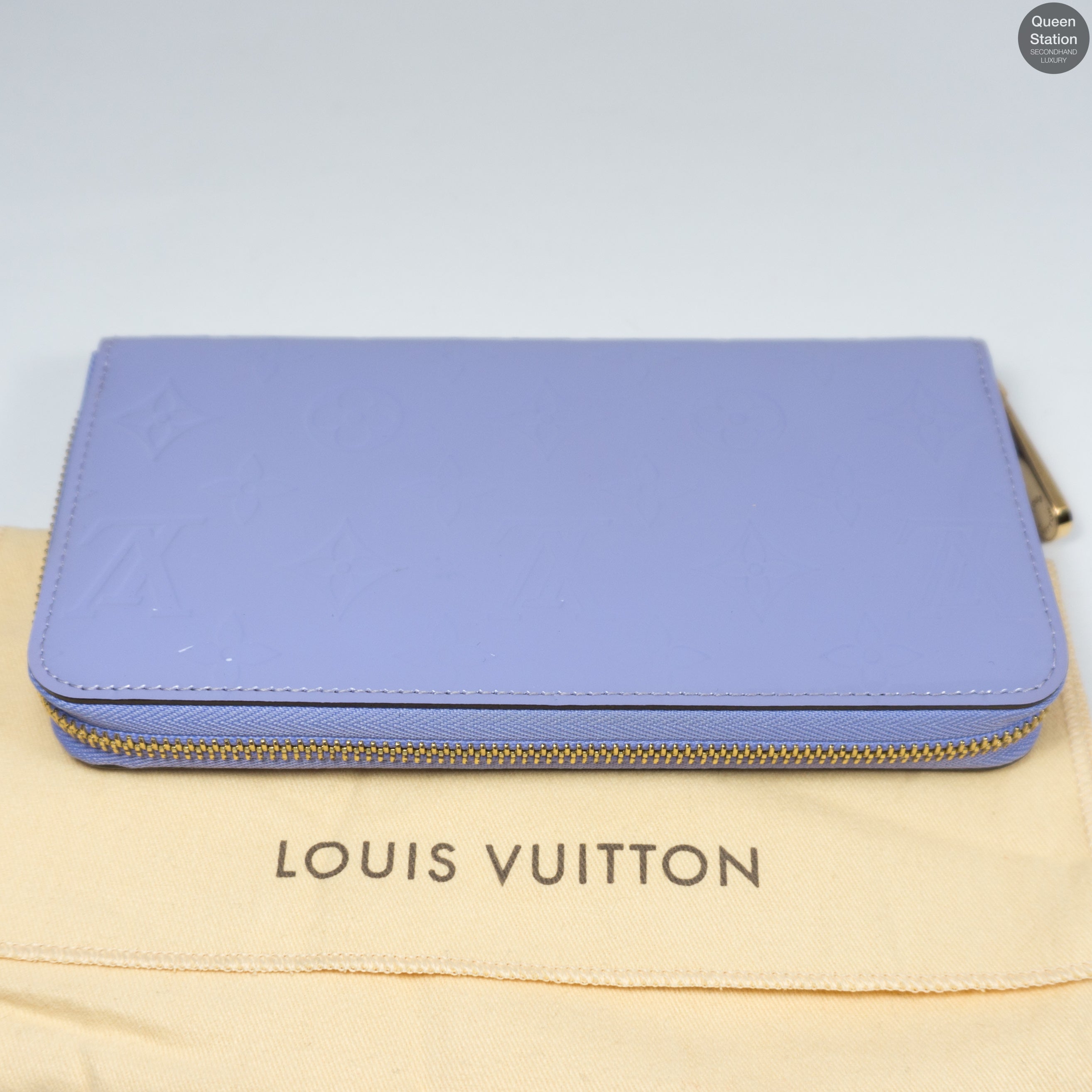 Zippy Wallet Purple Vernis Leather
