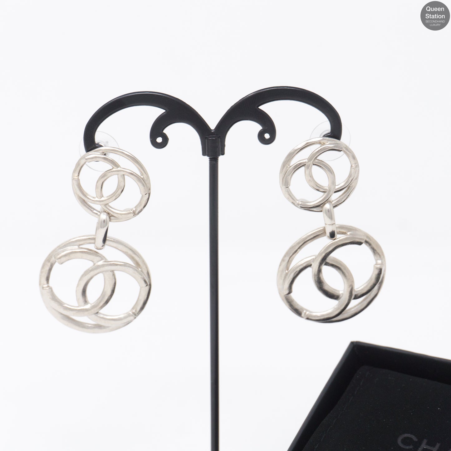 Double CC Hoop Earrings