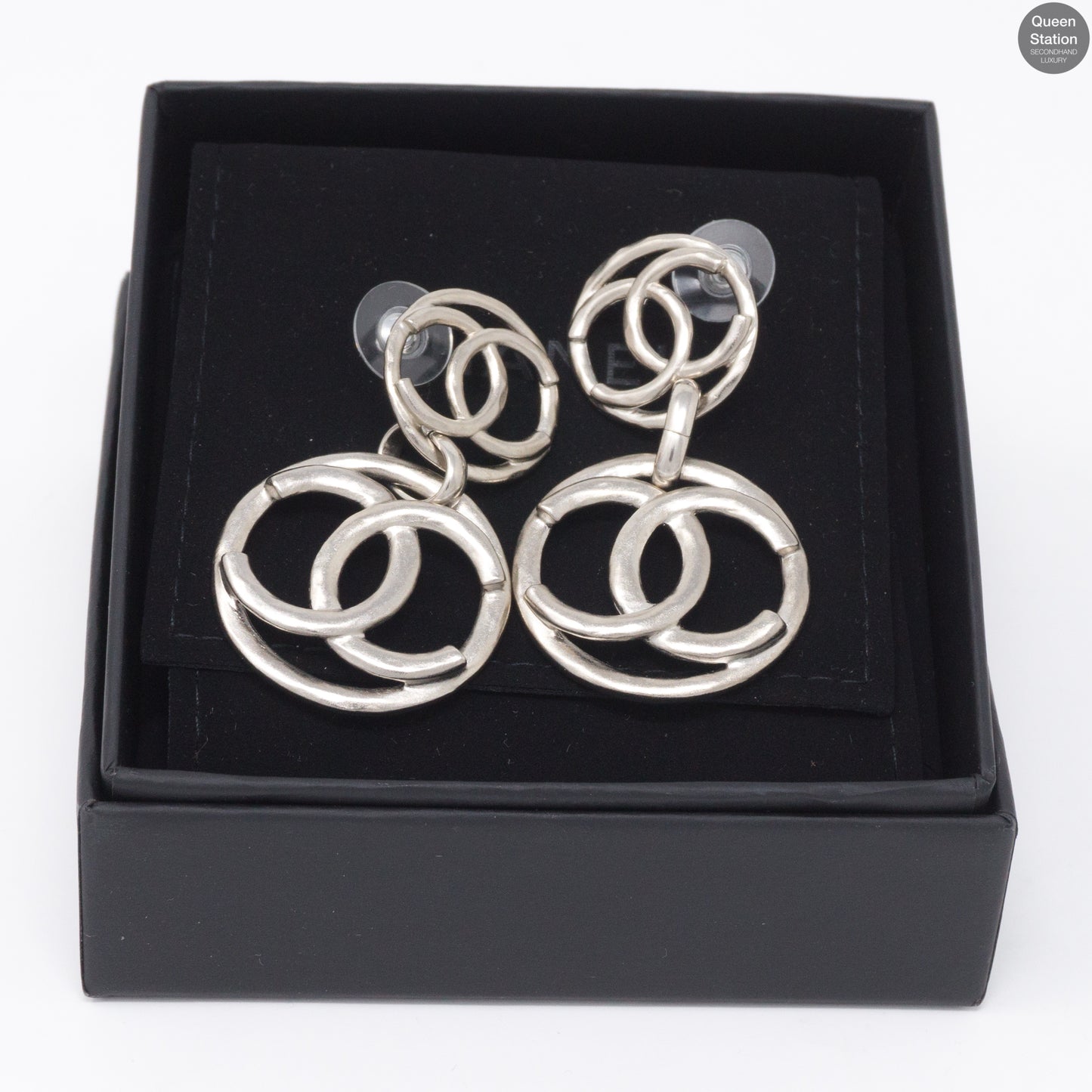 Double CC Hoop Earrings