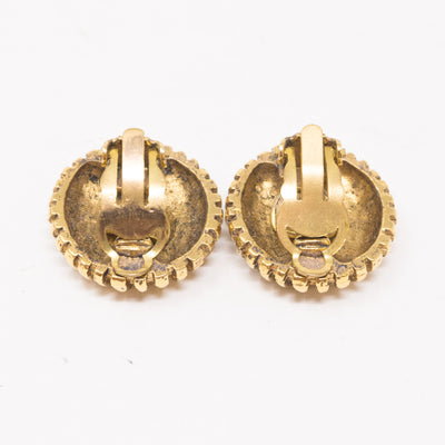 Round CC Starburst Earrings