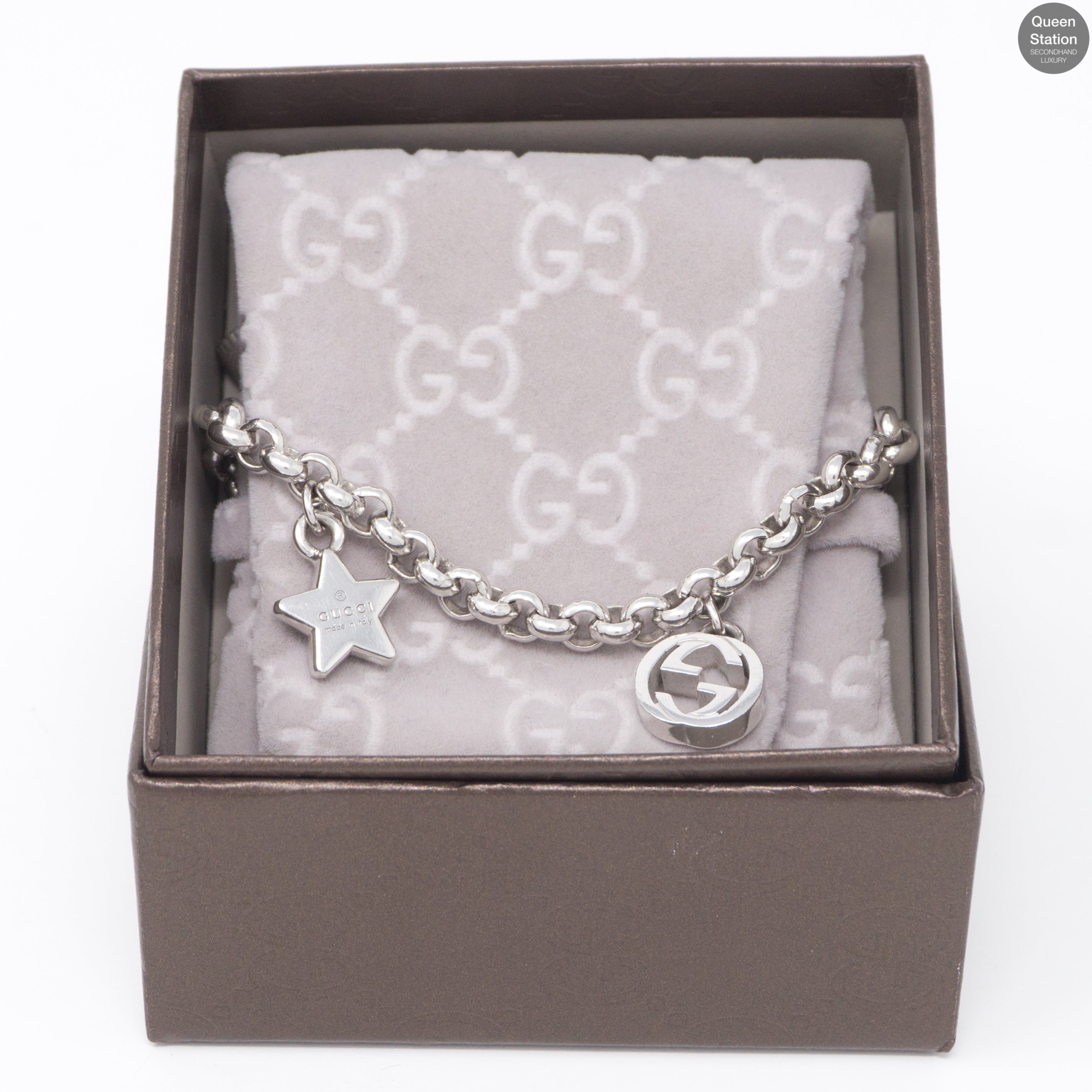 Trademark Sterling Silver 3-Charm Bracelet