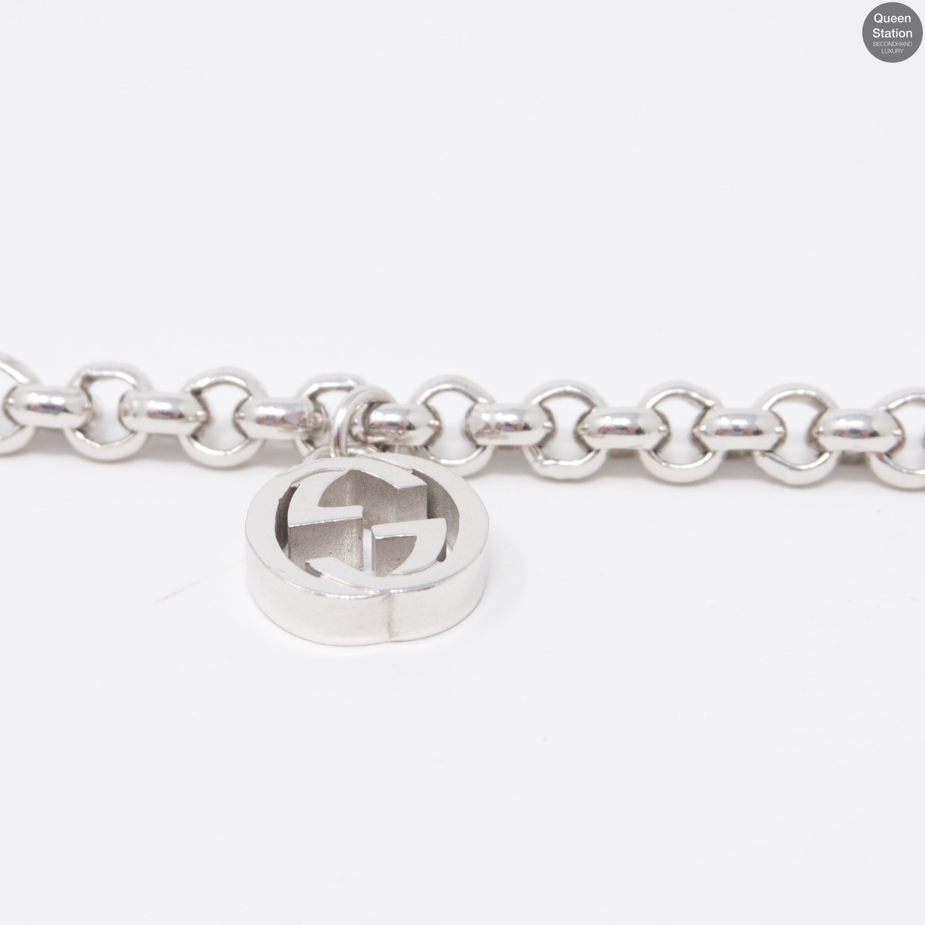 Gucci silver britt on sale bracelet