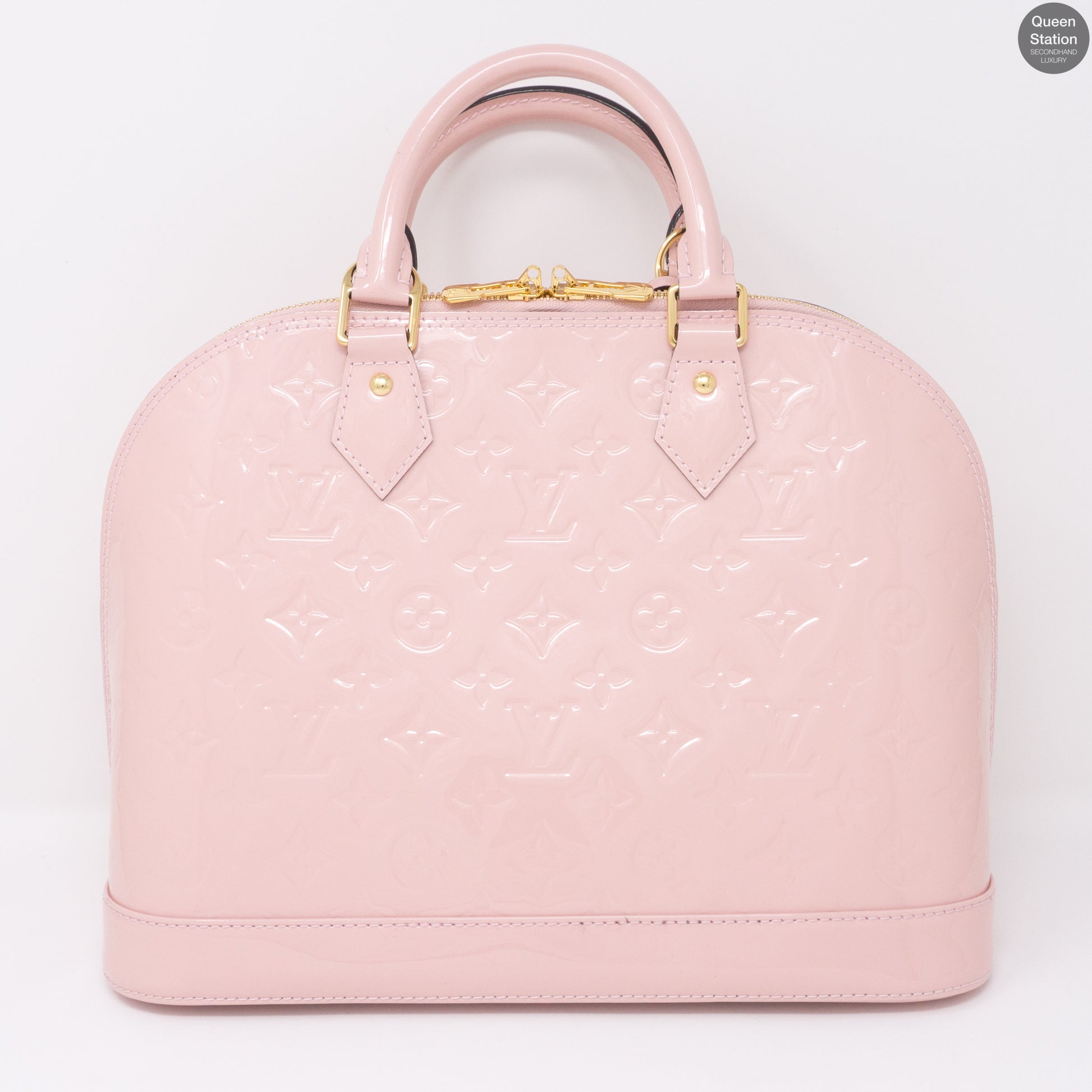 Louis Vuitton Alma PM Monogram Vernis Rose Ballerine – Reeluxs Luxury