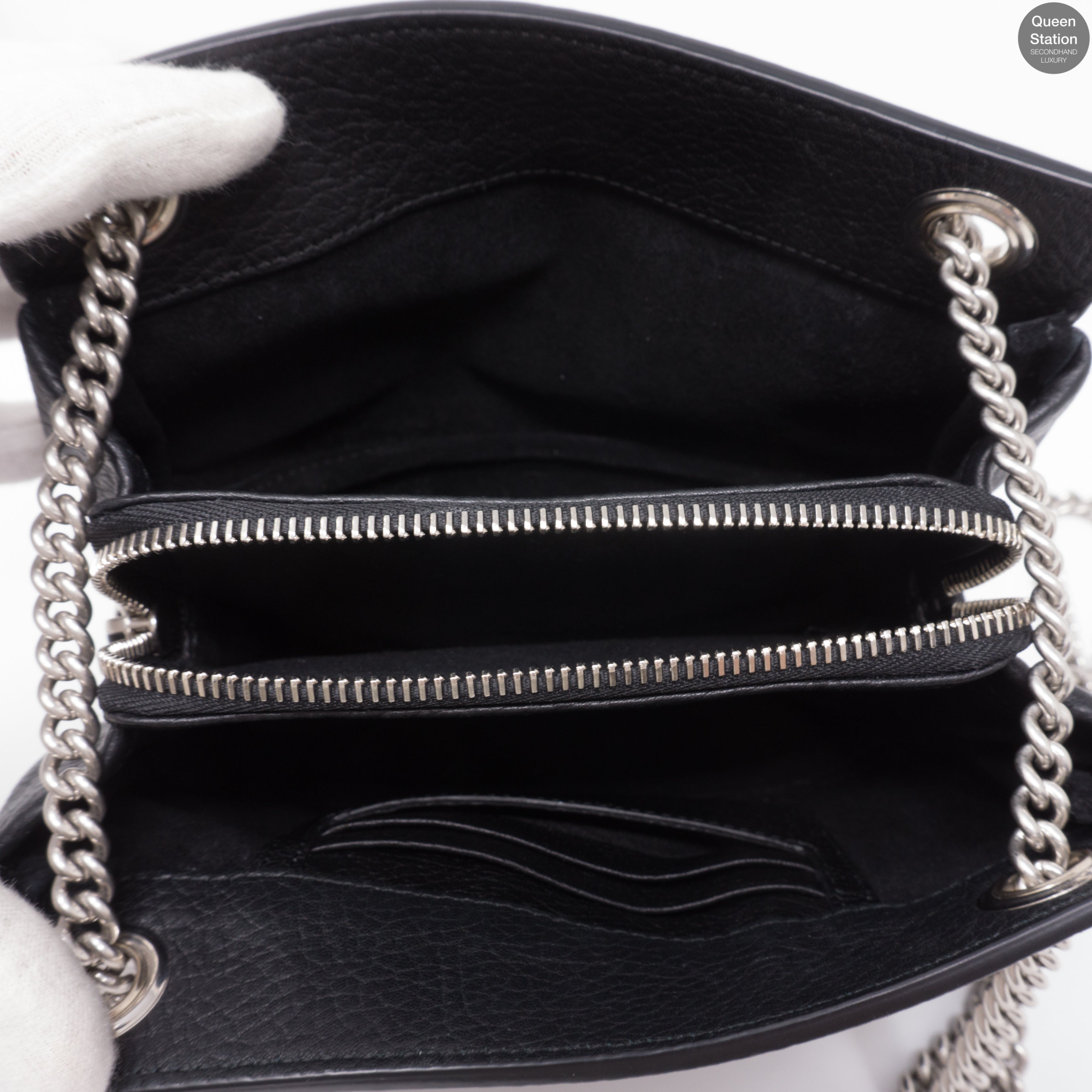 Mini Winsley Black Leather