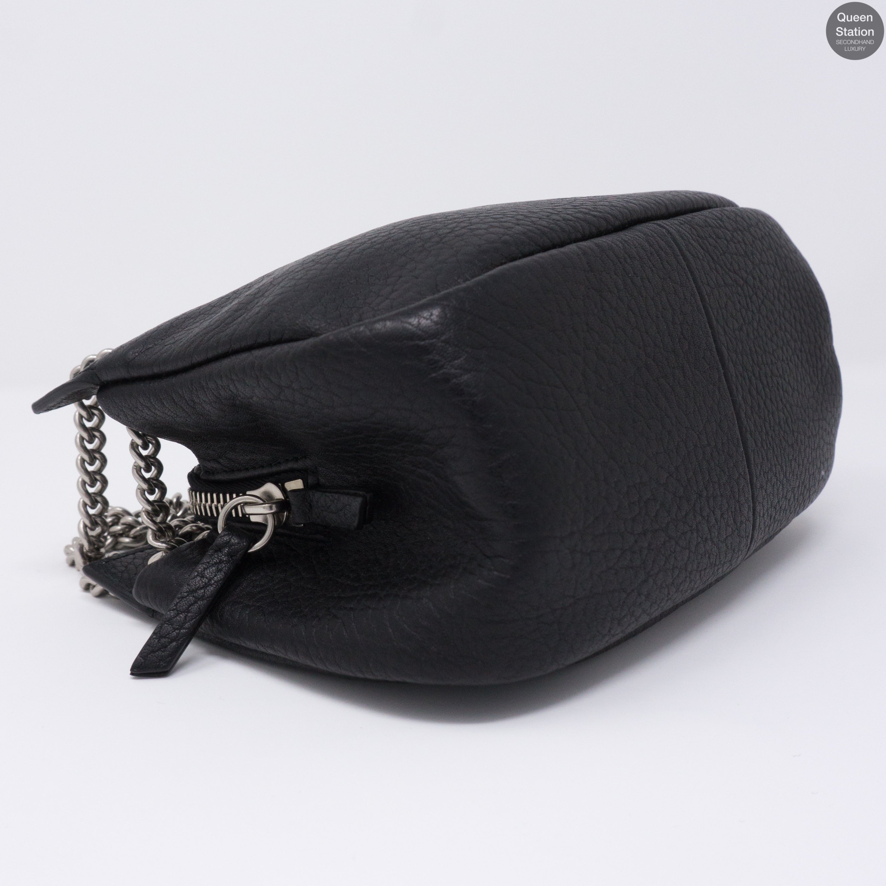 Mini Winsley Black Leather
