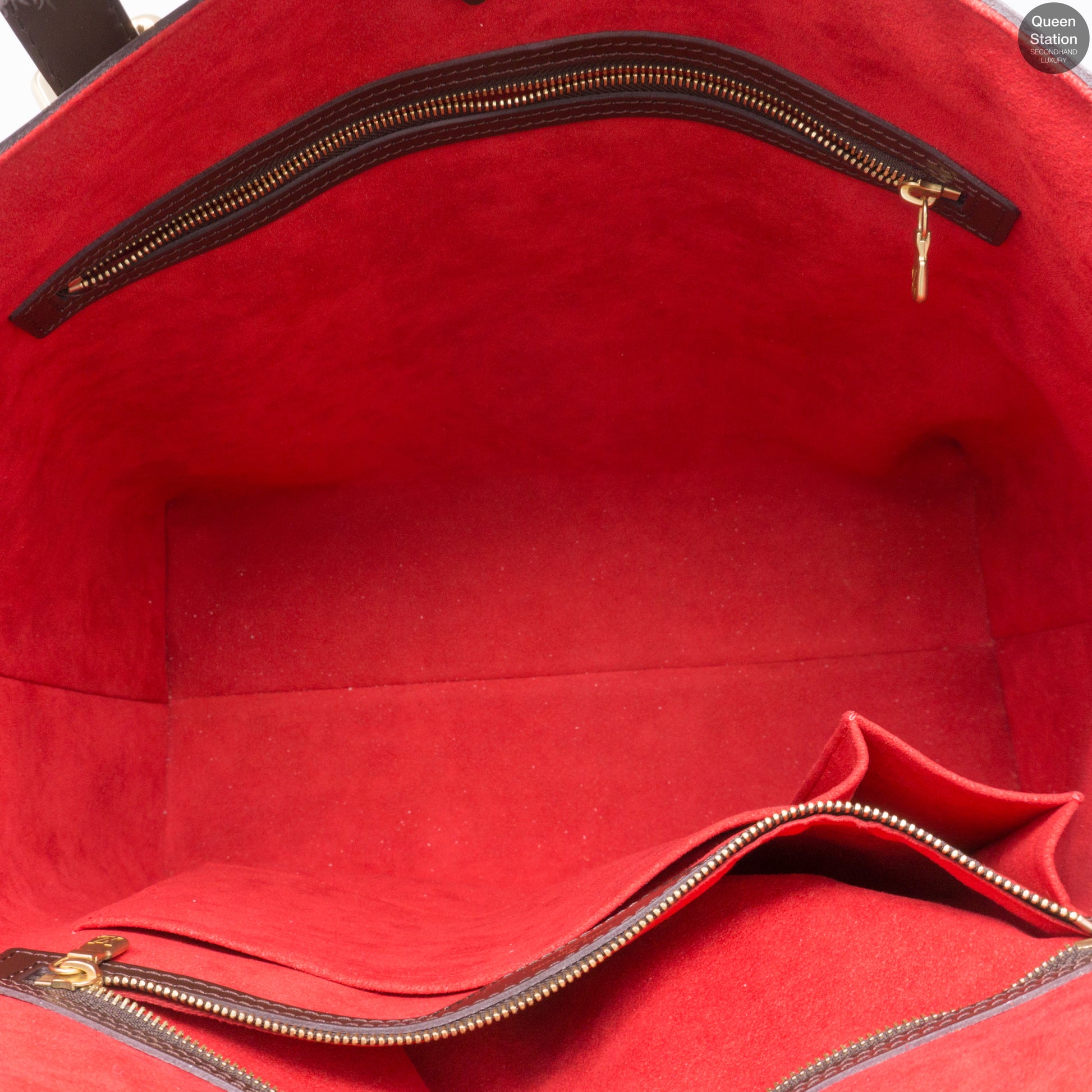 Louis Vuitton Duplex Red Leather Shoulder Bag (Pre-Owned)