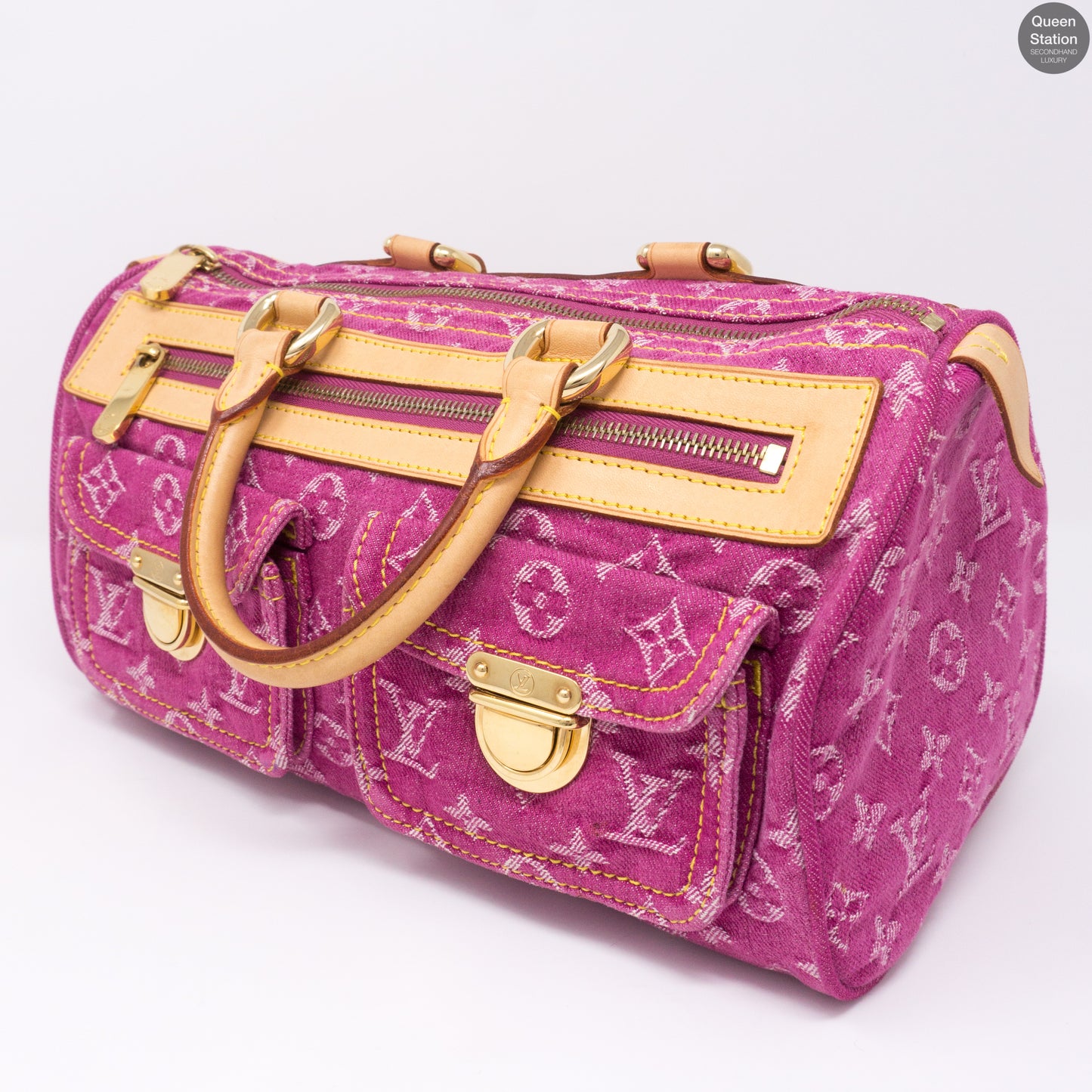 Neo Speedy Pink Denim Monogram