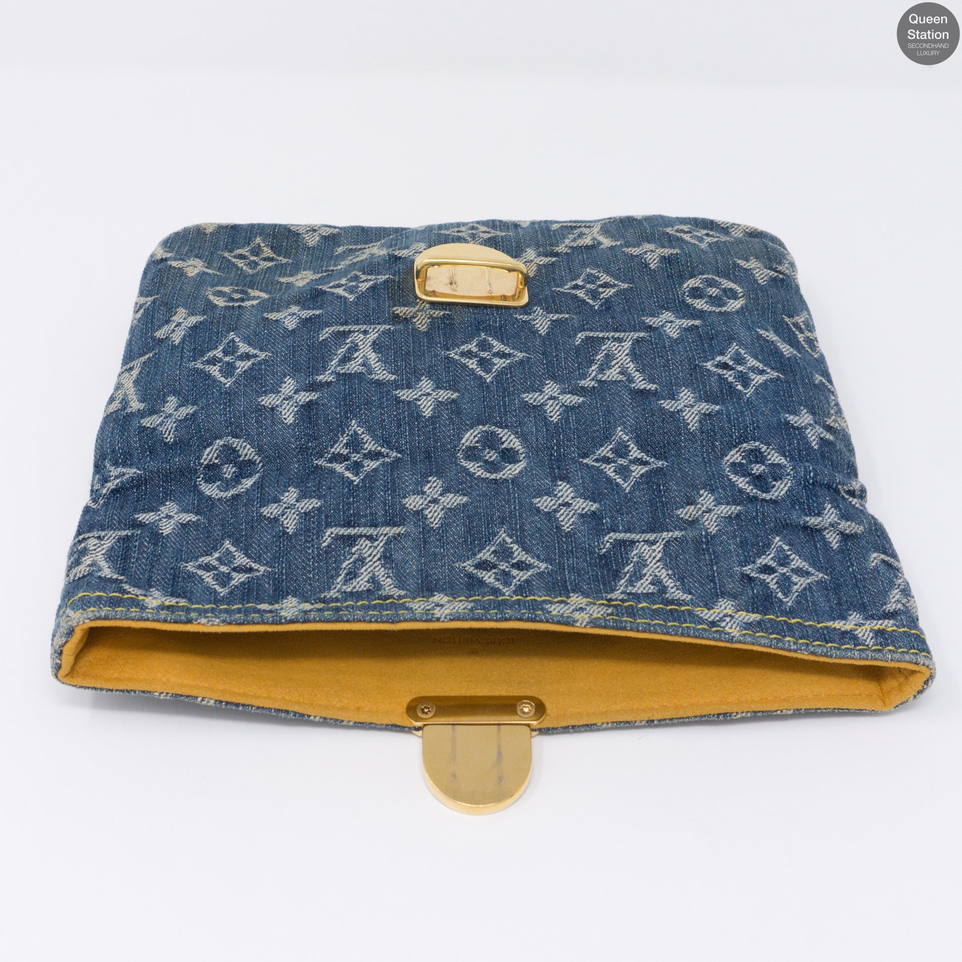Vintage Louis Vuitton Clutch - Vintage Denim Monogram Amelia Clutch