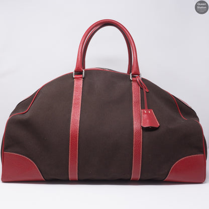 Red Brown Weekender Duffle Bag