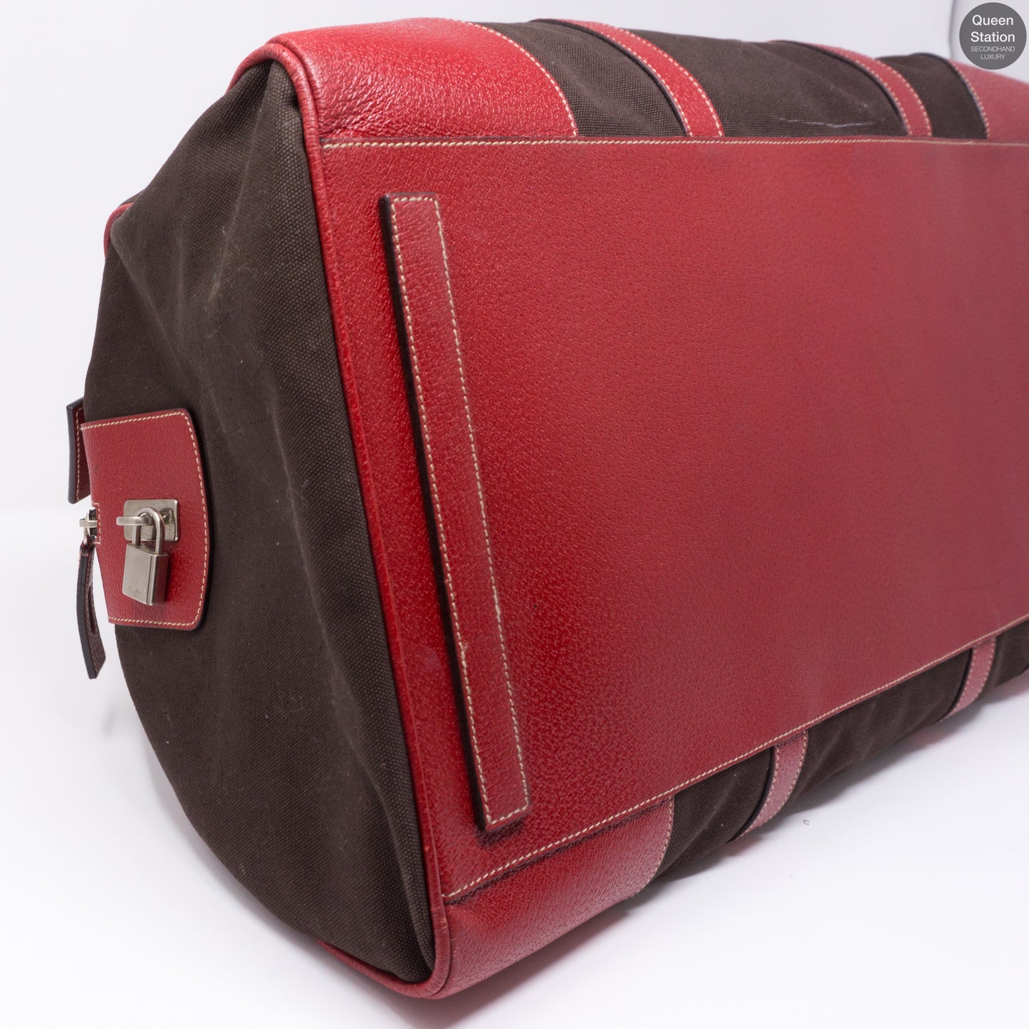 Red Brown Weekender Duffle Bag