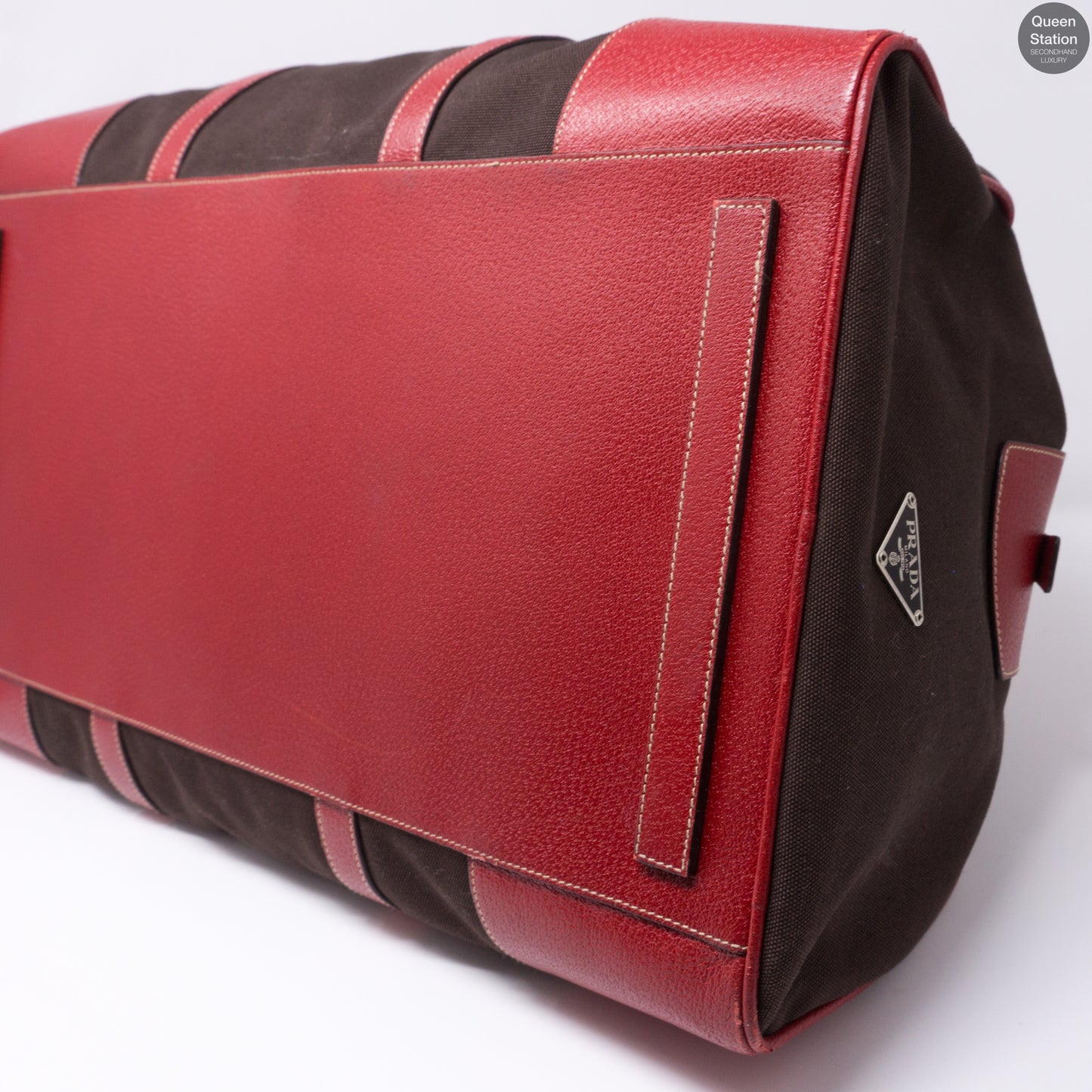 Red Brown Weekender Duffle Bag