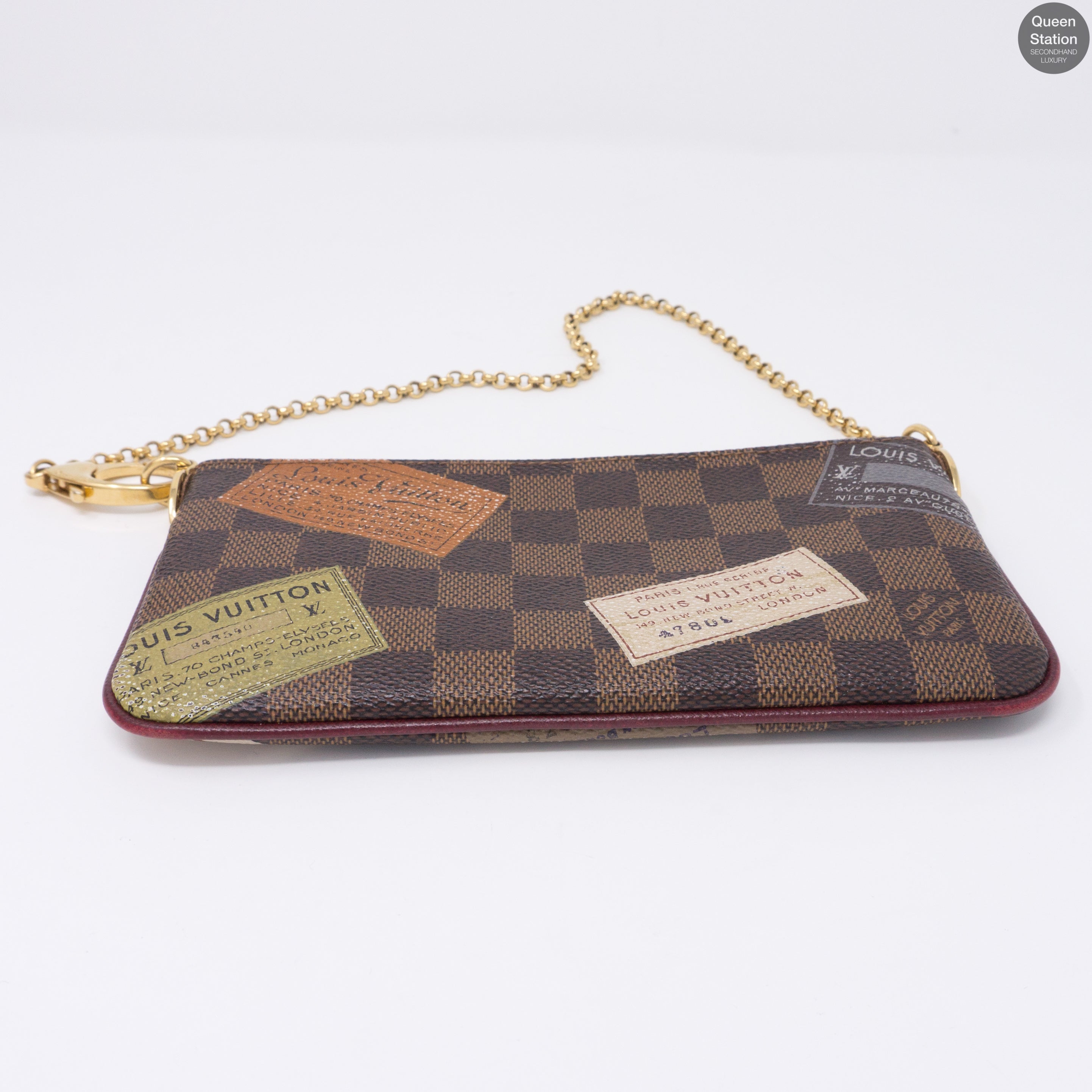 Milla Trunks Labels Pochette MM Damier Ebene