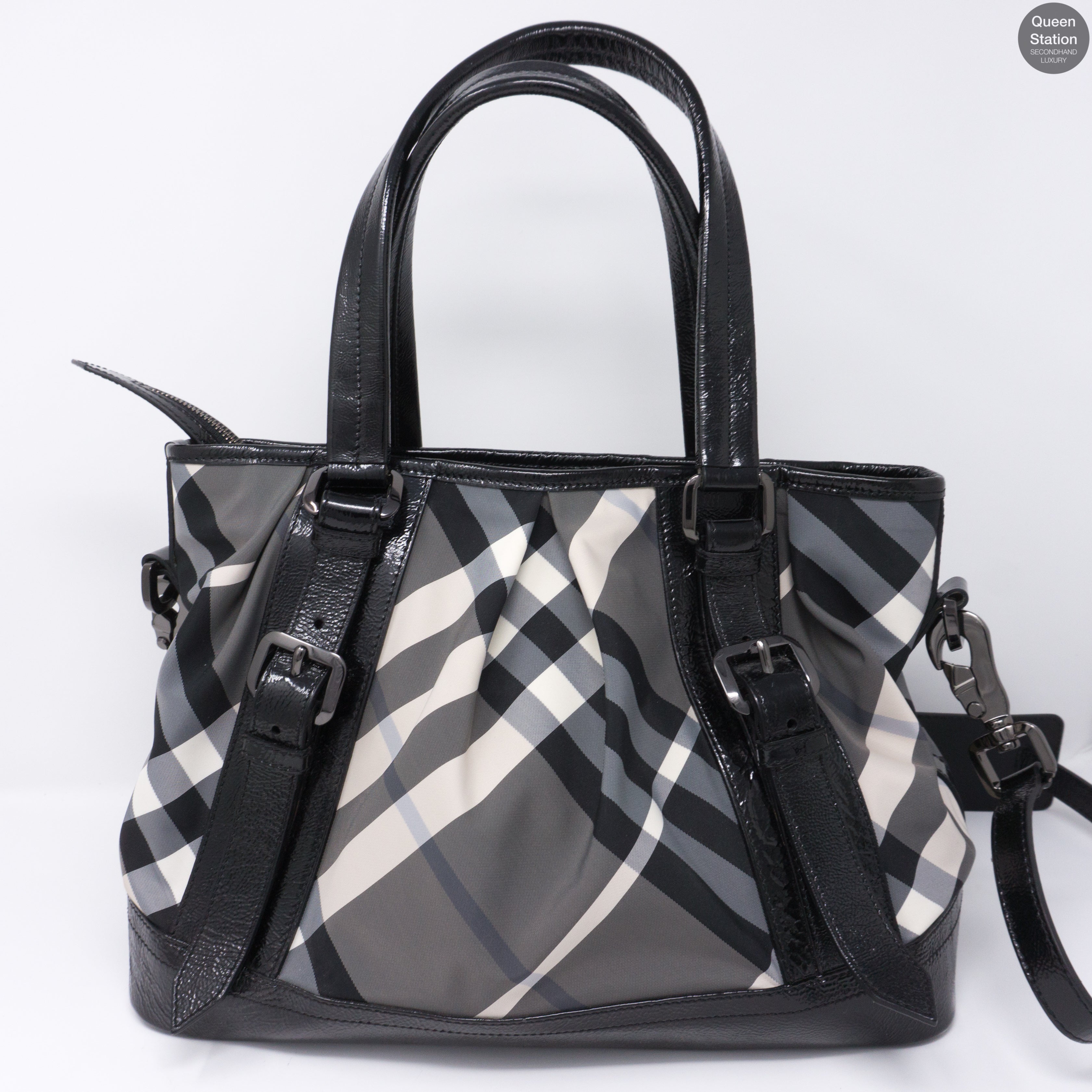 Burberry check Lowry tote store