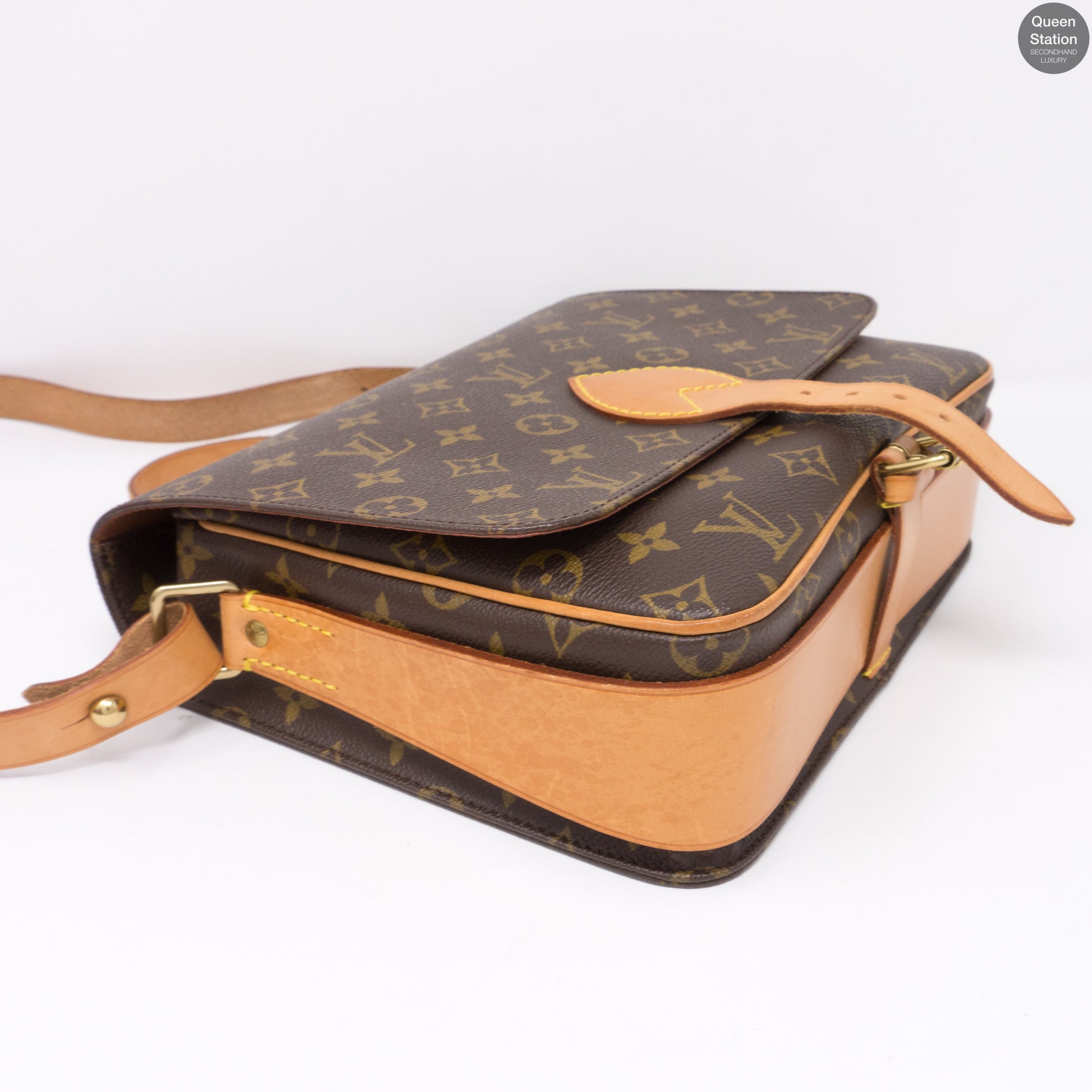 Vintage Louis Vuitton Cartouchiere GM Monogram Crossbody Bag