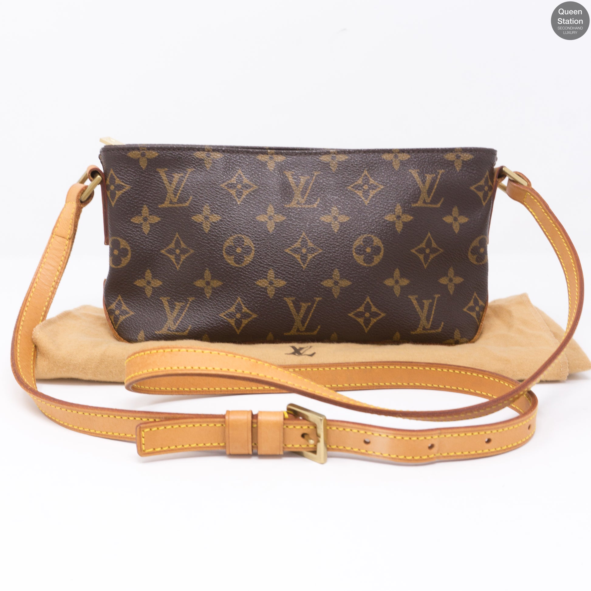 Authentic Louis Vuitton Trotter Crossbody Bag with adjustable strap length