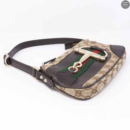 Guccissima GG Horsebit Pochette Monogram Canvas