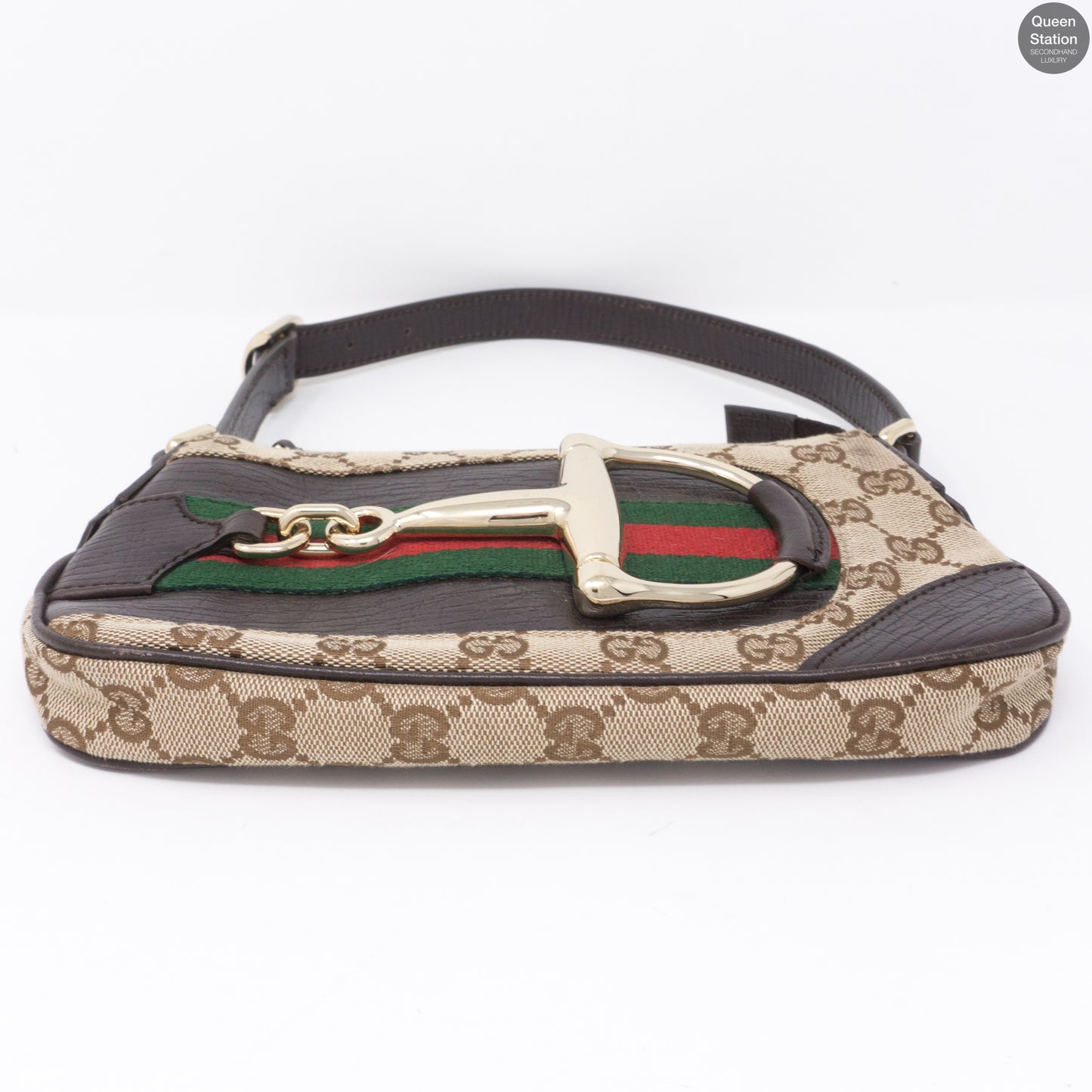 Guccissima GG Horsebit Pochette Monogram Canvas