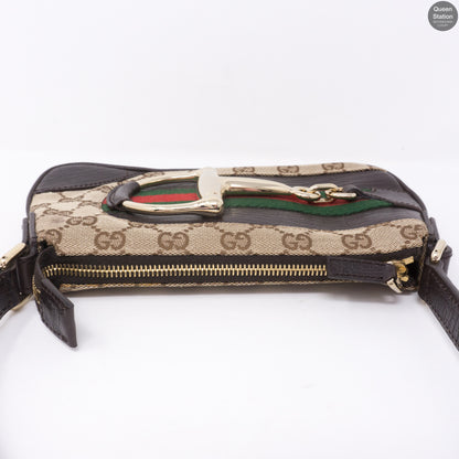 Guccissima GG Horsebit Pochette Monogram Canvas