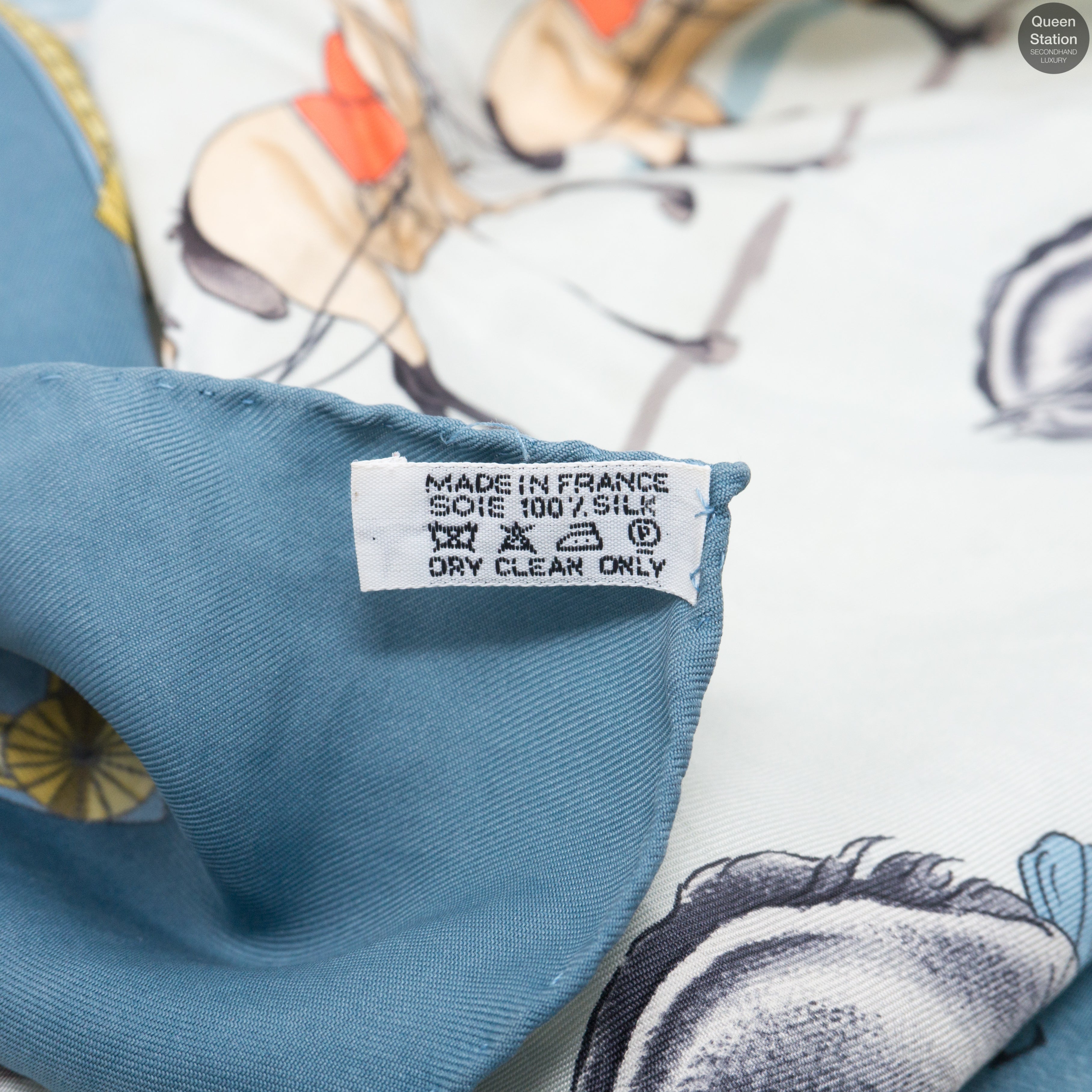 Silk Scarf 90 Presentation de Chevaux