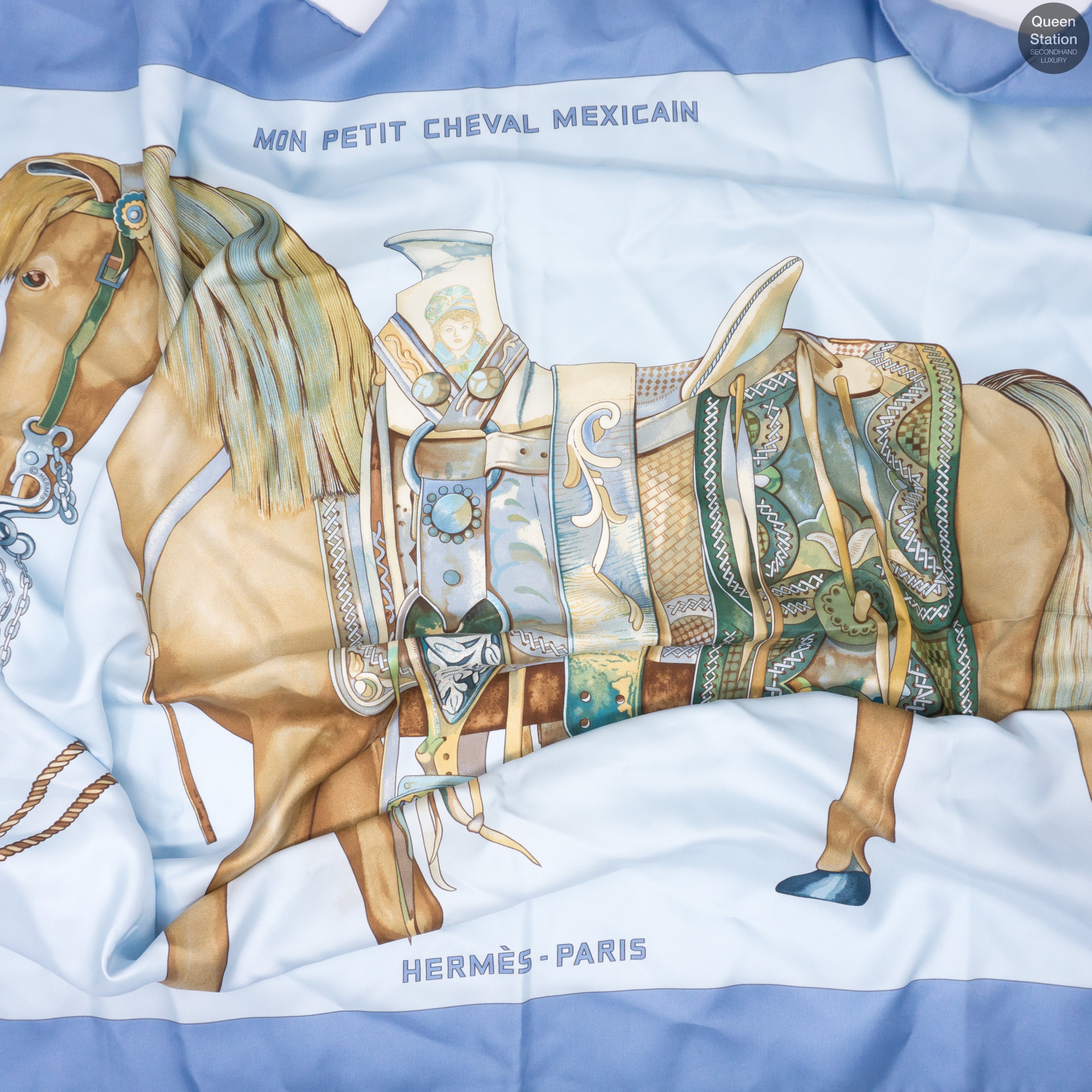 Silk Scarf 90 Mon Petit Cheval Mexicain