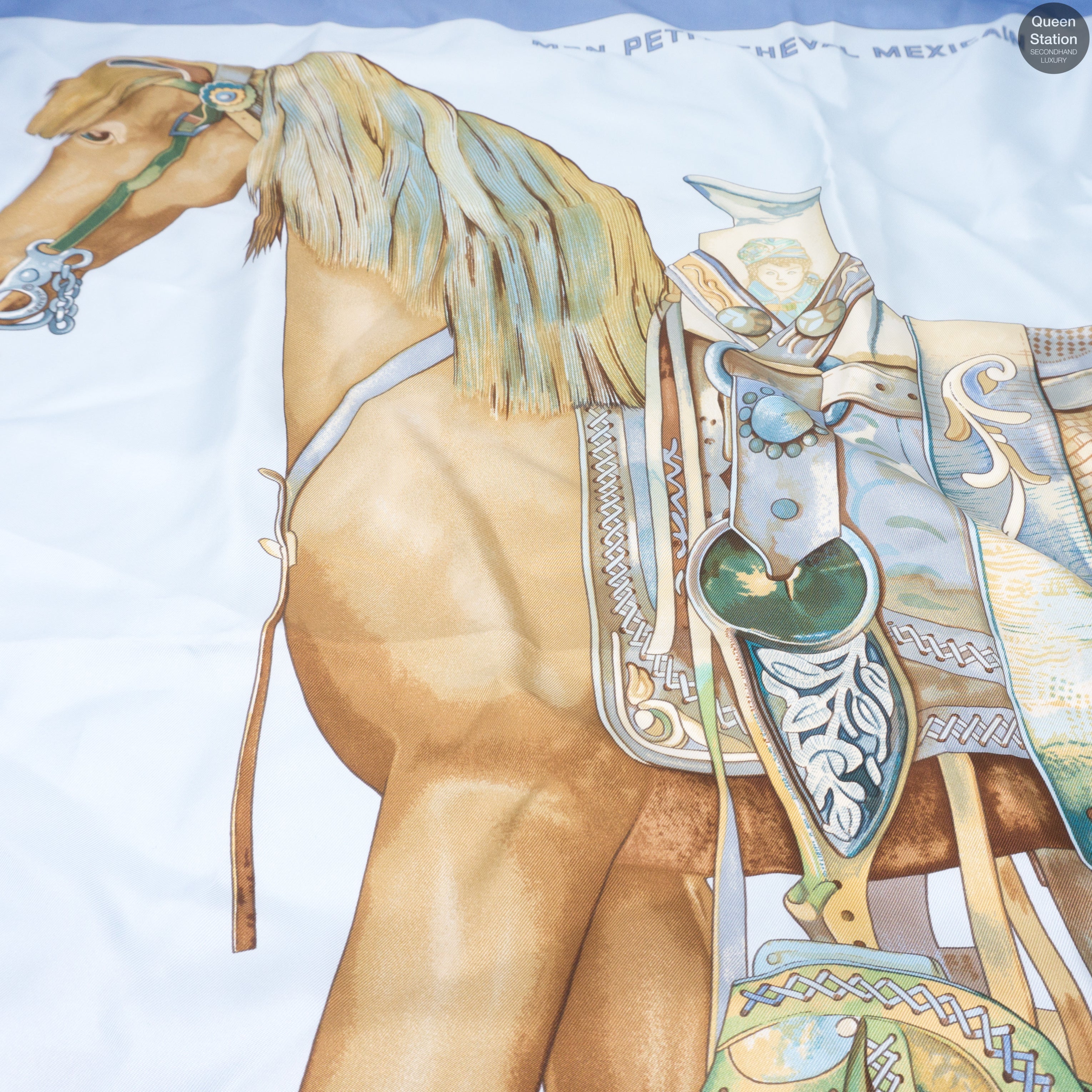 Silk Scarf 90 Mon Petit Cheval Mexicain
