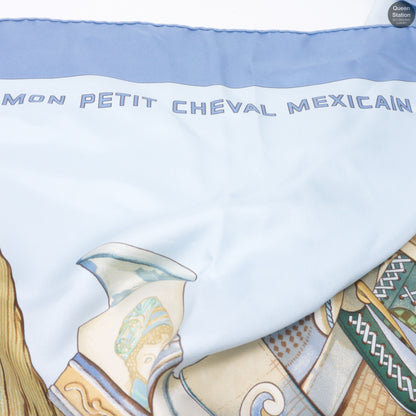 Silk Scarf 90 Mon Petit Cheval Mexicain