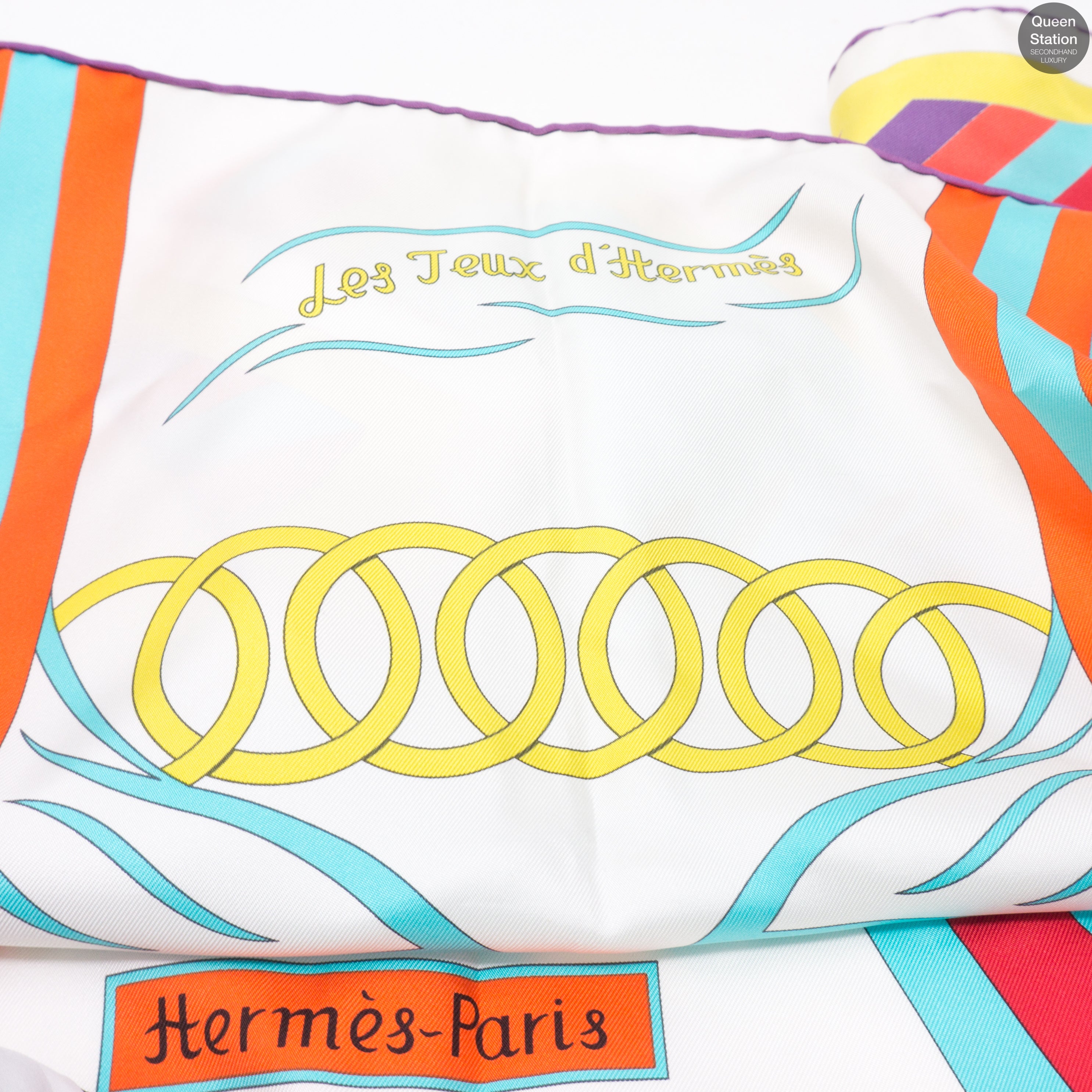 Silk Scarf 90 Les Teux d'Hermes