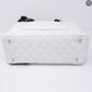 Cambon Bowler Quilted Leather White