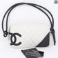 Cambon Shoulder Pochette Quilted Leather White