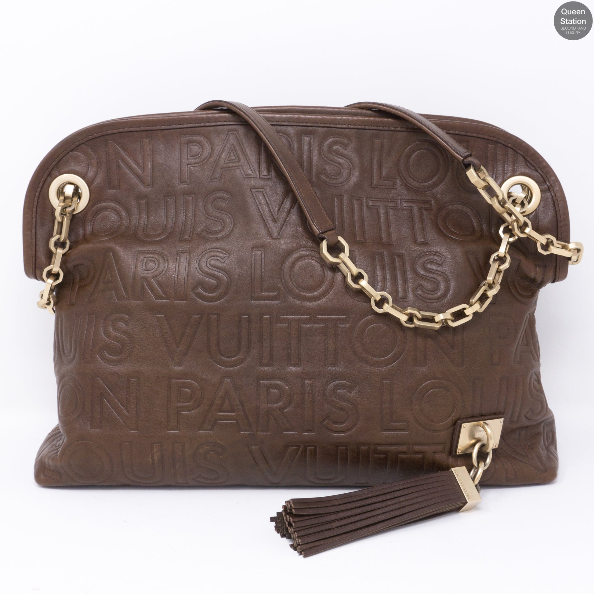 Louis Vuitton, Bags, Louis Vuitton Limited Edition Paris Souple Whisper  Leather Gm Bag