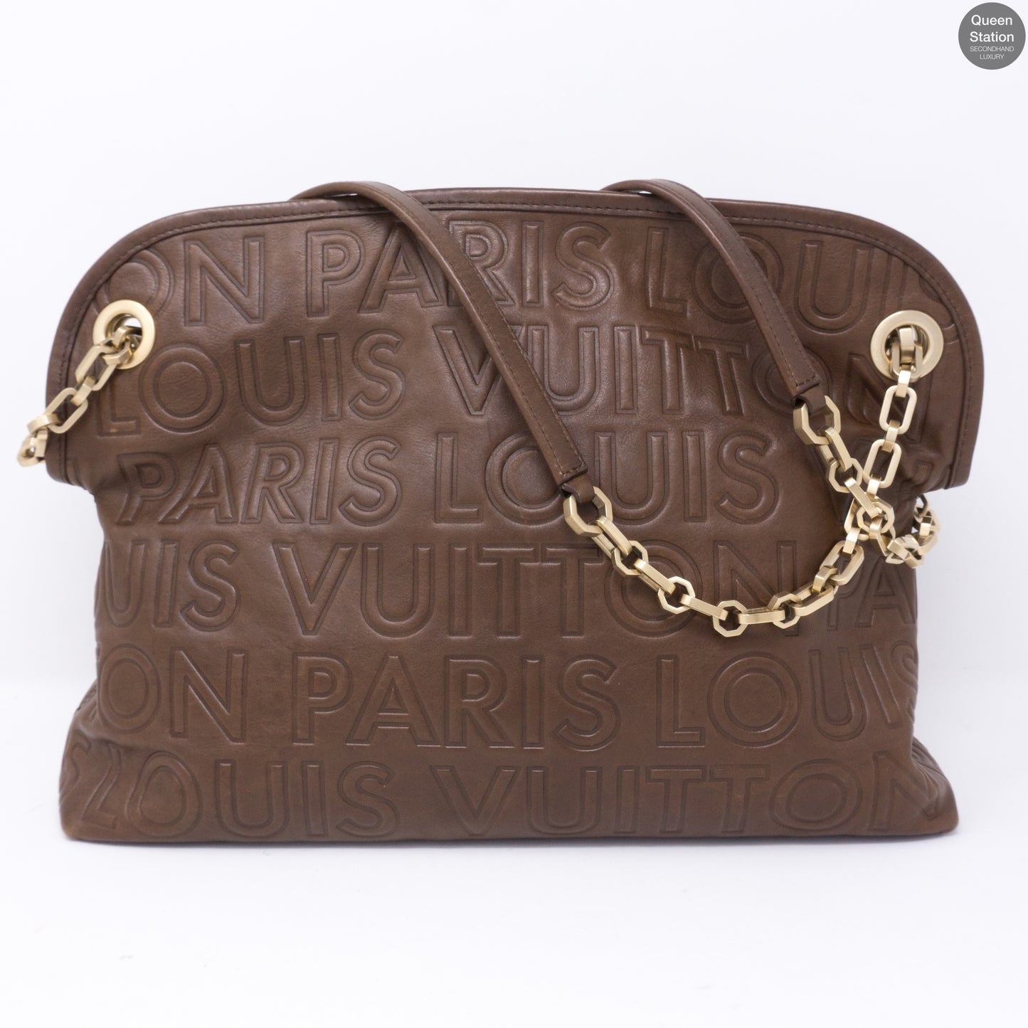 Louis Vuitton - Authenticated Whisper Handbag - Leather Brown For Woman, Good condition