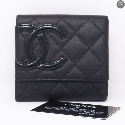 Cambon Leather Short Wallet