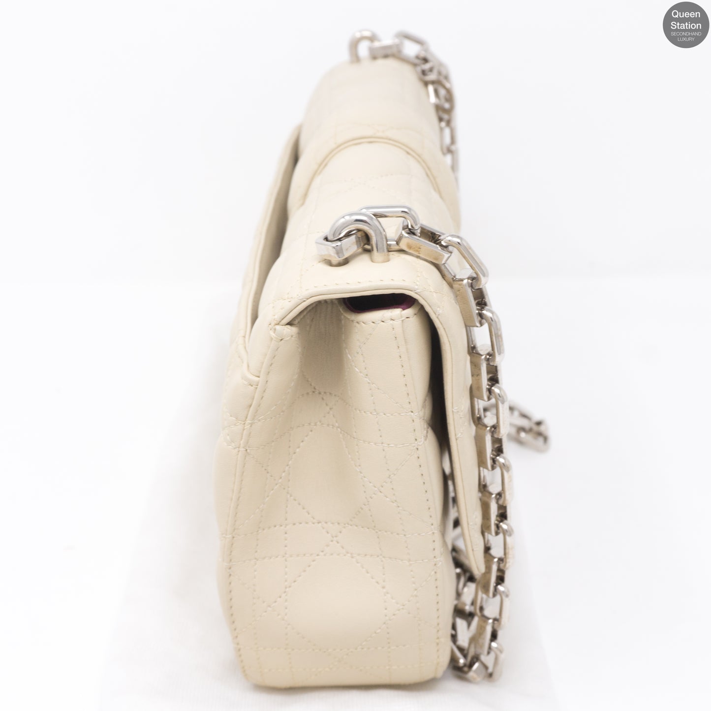 Miss Dior Medium Beige Leather Long Chain