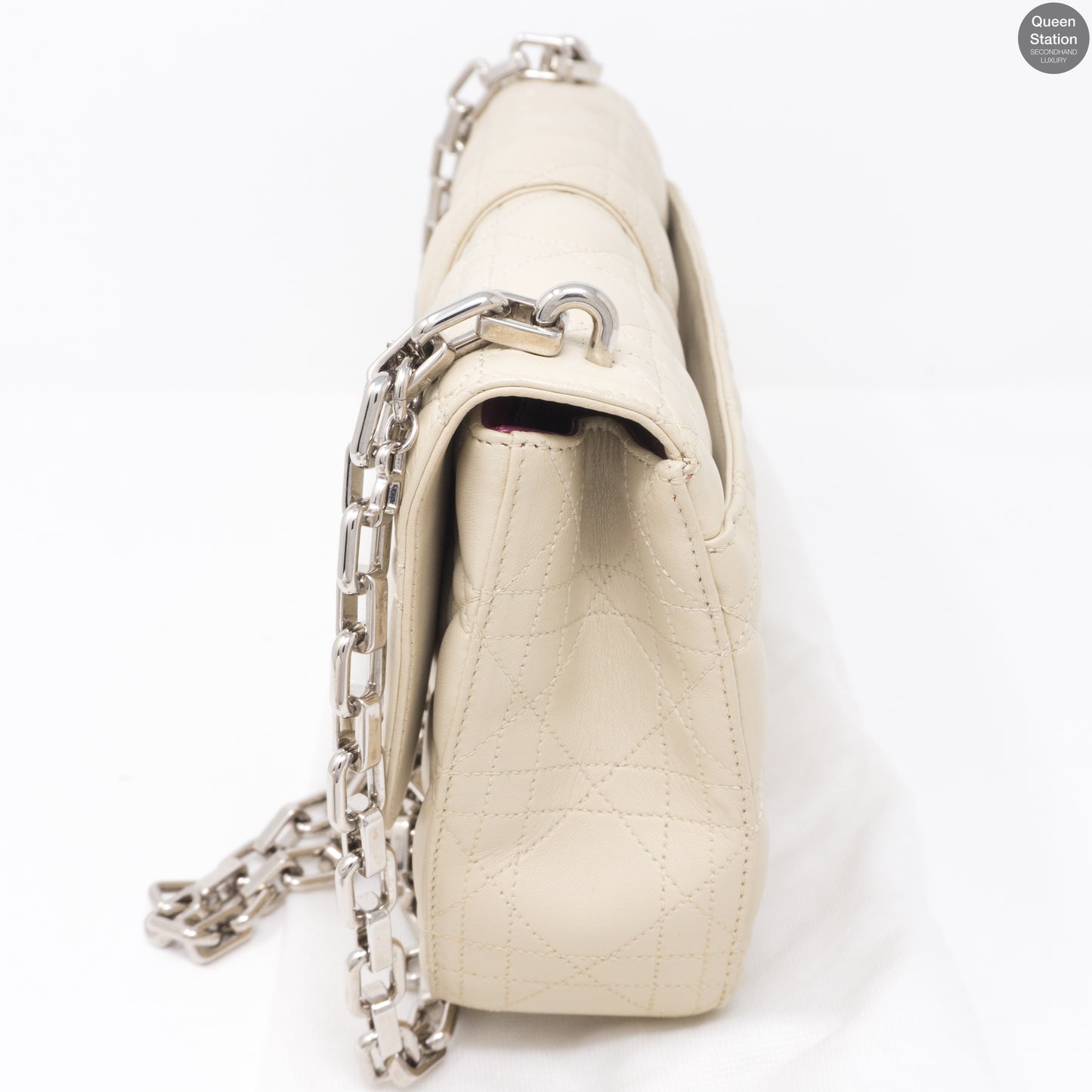 Miss Dior Medium Beige Leather Long Chain