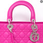 Lady Dior Large Rose Sorbet Leather