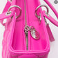 Lady Dior Large Rose Sorbet Leather