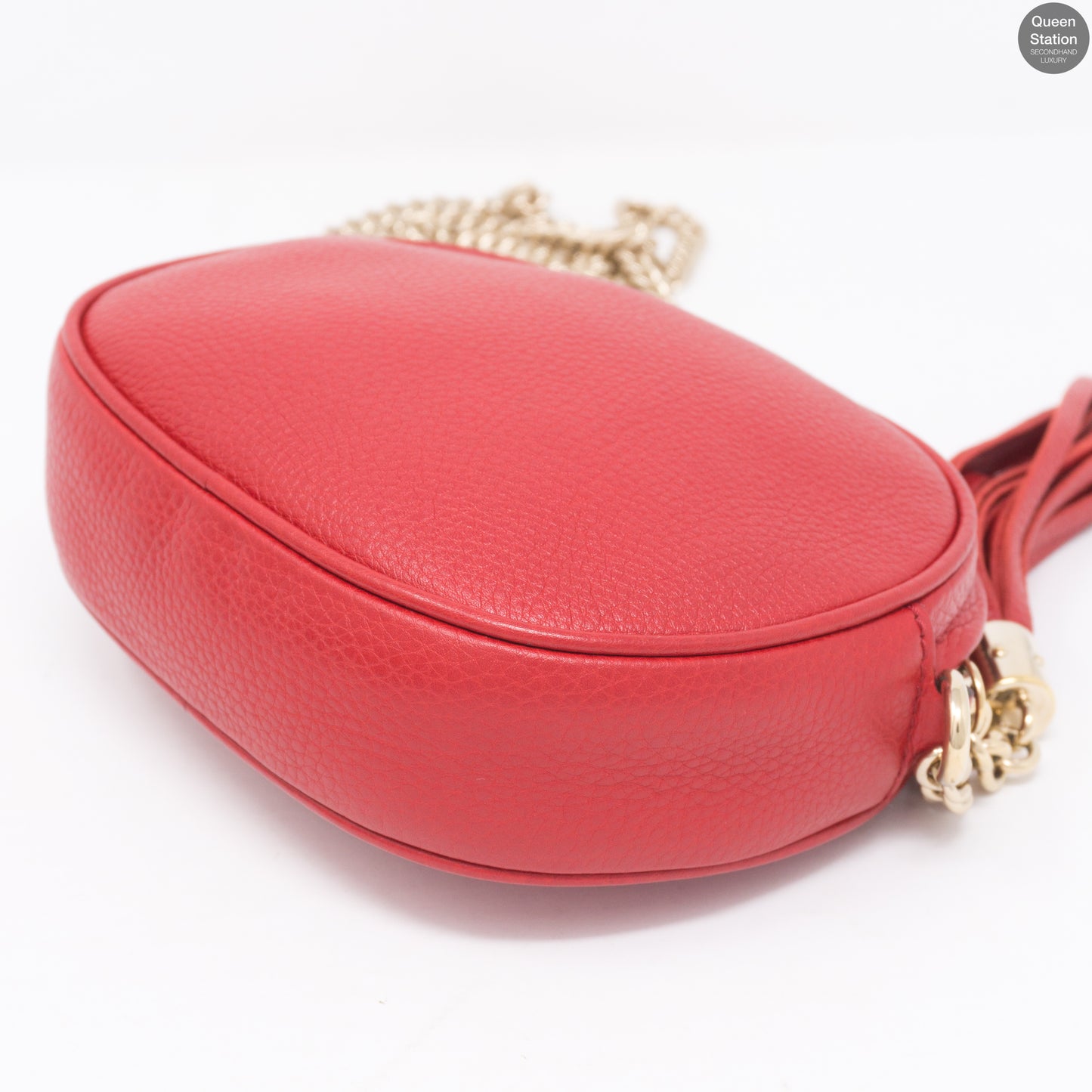 Soho Mini Chain Bag Red Leather