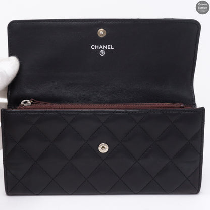 CC Long Flap Wallet Black