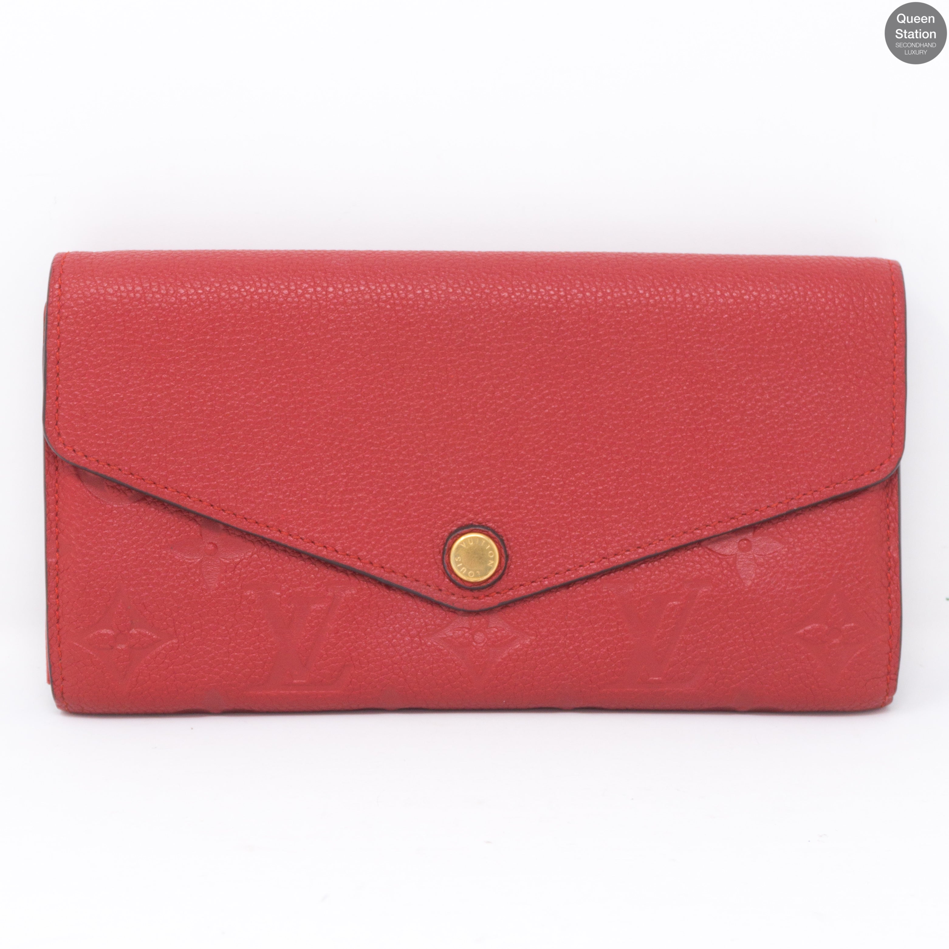 Sarah Wallet Scarlet Monogram Empreinte