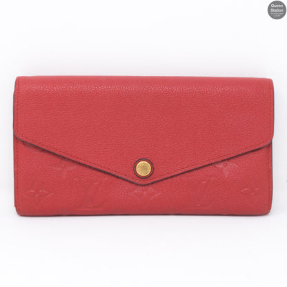 Sarah Wallet Scarlet Monogram Empreinte