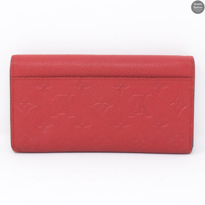 Sarah Wallet Scarlet Monogram Empreinte