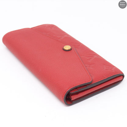 Sarah Wallet Scarlet Monogram Empreinte