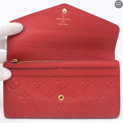 Sarah Wallet Scarlet Monogram Empreinte