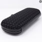 Stretch Knot Clutch Black Silk & Snakeskin
